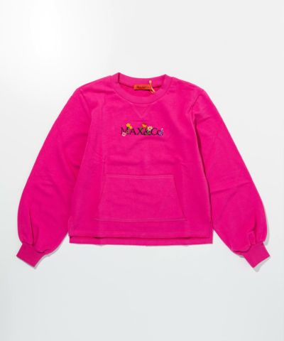 MAX&Co.(マックス アンド コー)Kids & Junior ワンポイントブランドロゴスウェットプルオーバー
