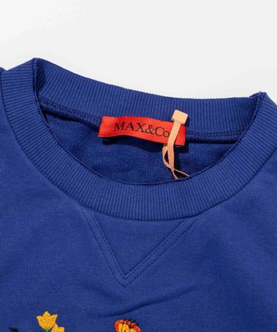 MAX&Co.(マックス アンド コー)Kids & Junior ワンポイントブランドロゴスウェットプルオーバー