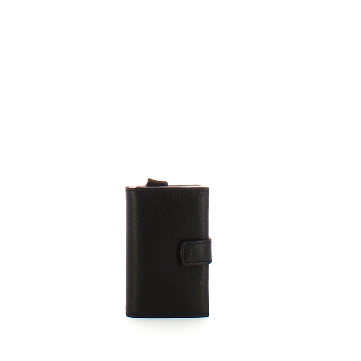 メンズ カード ホルダー イン メタル アンド レザー