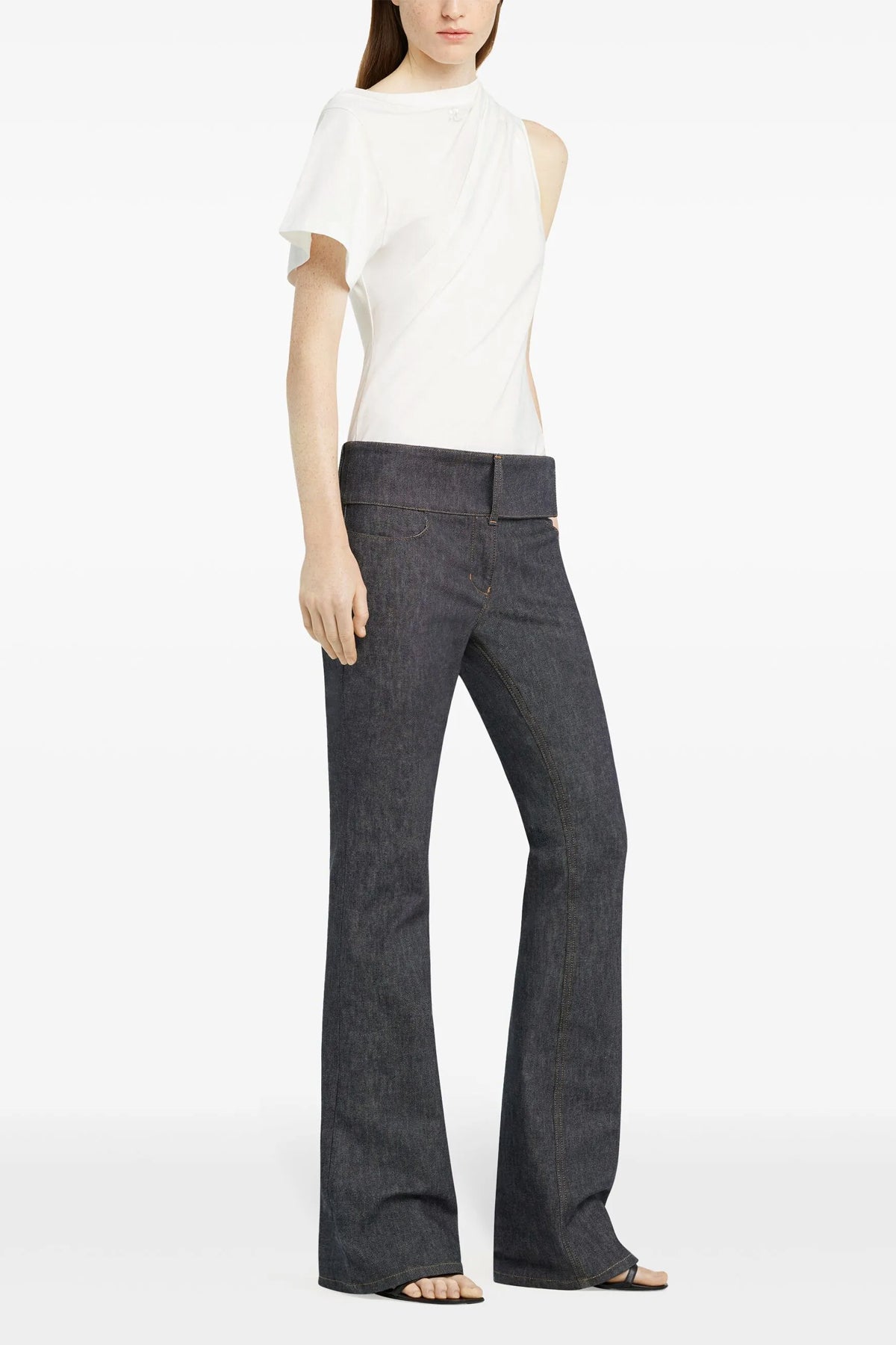 クレージュ Tシャツ「ツイストアシンメトリカル」 Courreges/クレージュ｜'Twist Asymetrical' Tシャツ