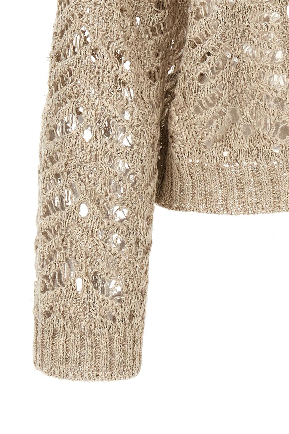 'Rustic Dazzling Net' セーター