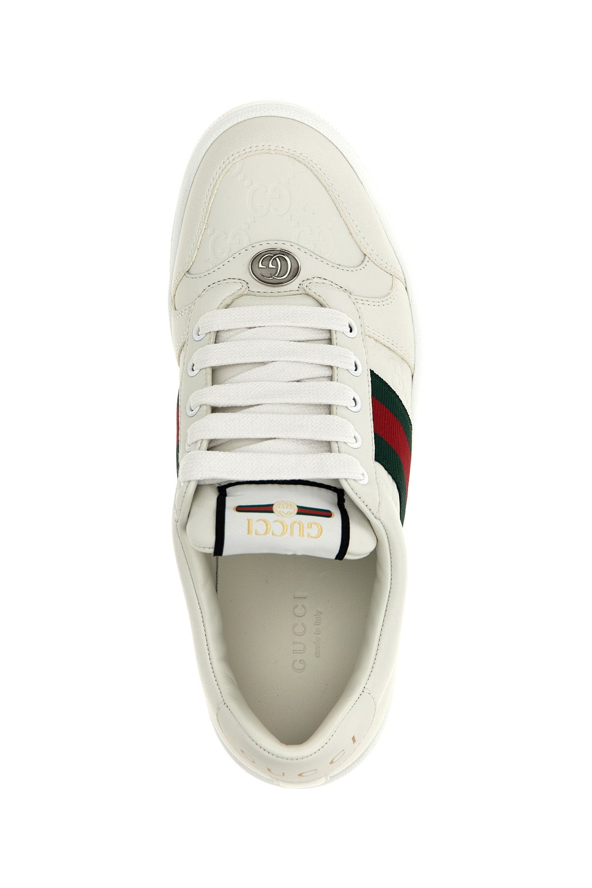 GUCCI 新作 グッチ スクリーナースニーカー スクリーナー〕ウィメンズ レザー スニーカーバターカラー