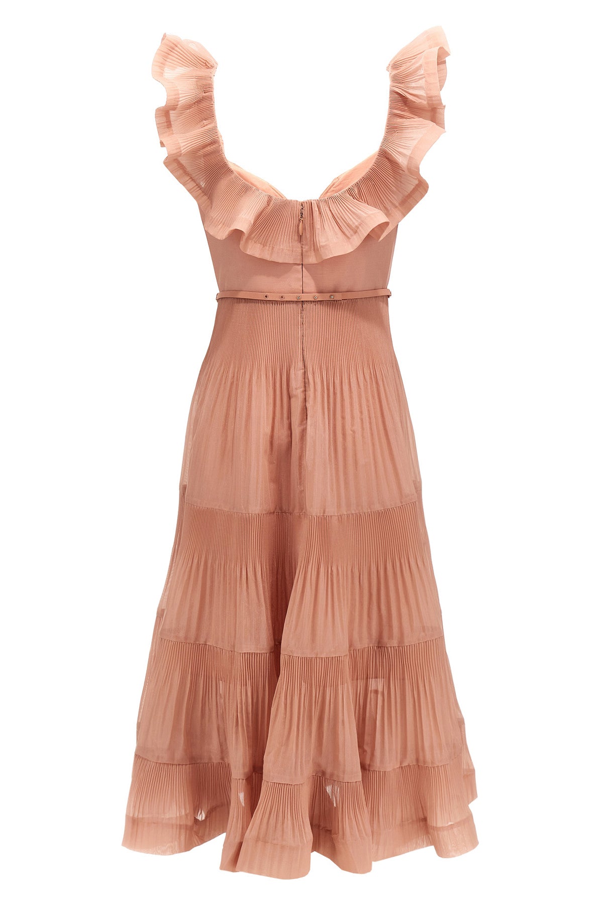 'Pleated Fill Midi' ドレス