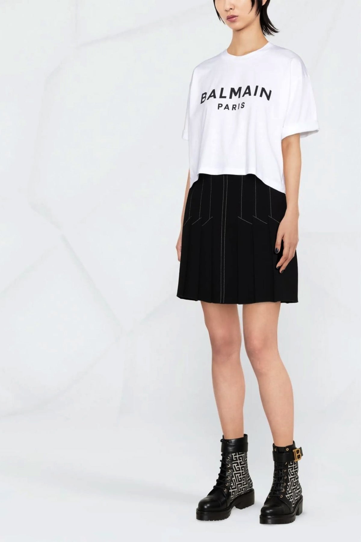 ロゴ クロップ Tシャツ