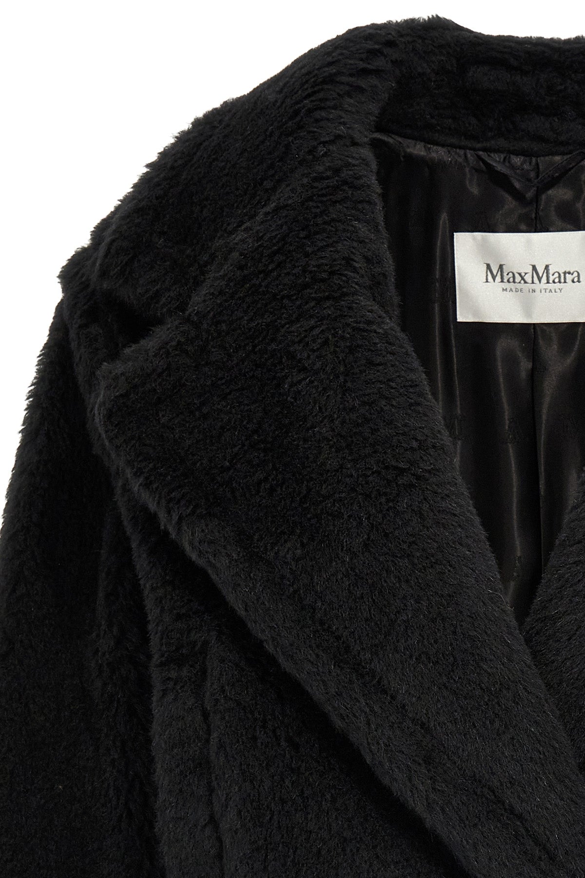ジャケット MAXMARA  MAX MARA OGGERI Cropped Teddy Bear Icon Coat in alpaca and wool, white
