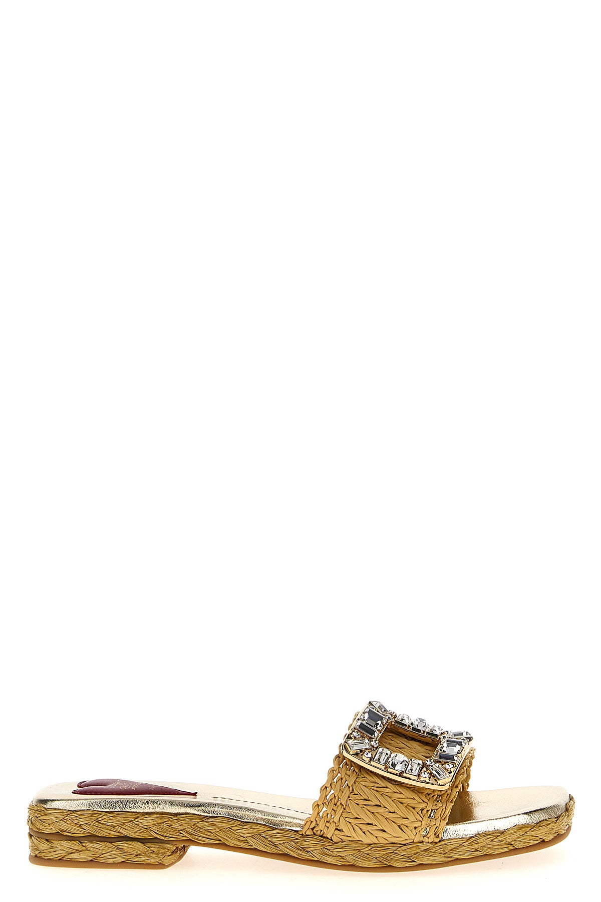 Roger Vivier/ロジェヴィヴィエ｜ラフィア ジュエル サンダル