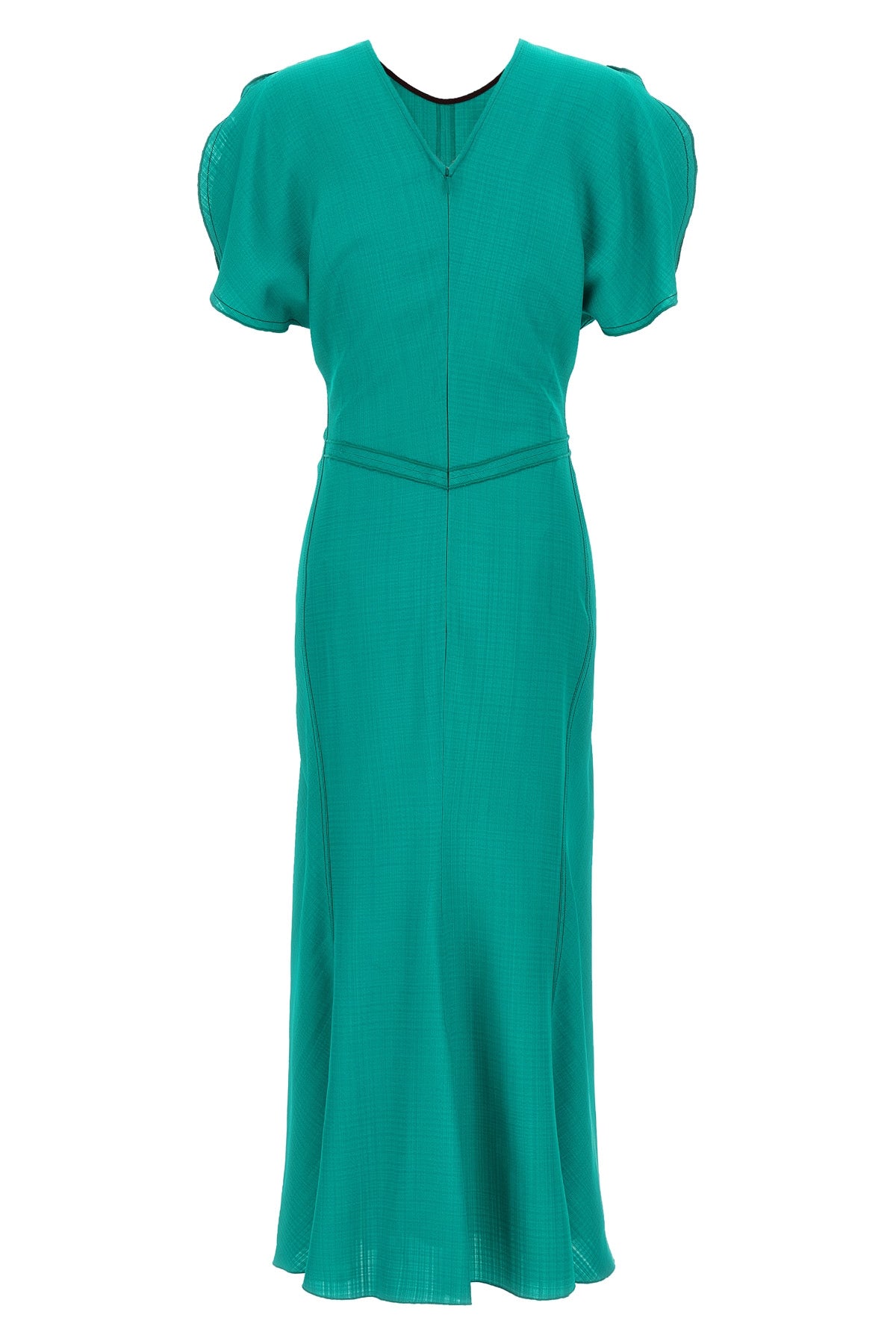 'Gathered Waist Midi' ドレス