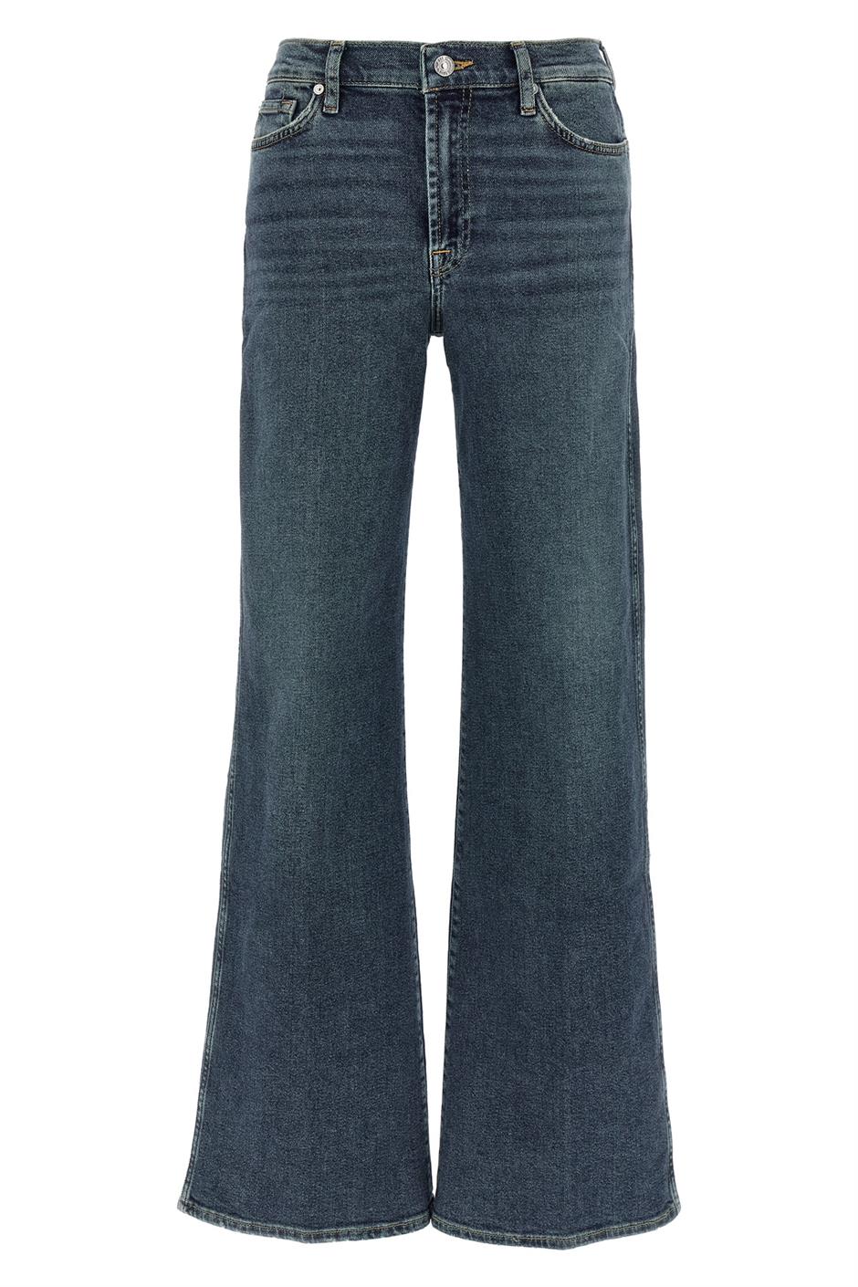 デニム・ジーパン 7 FOR ALL MANKIND 'Lotta' jeans Blue Tailored Lotta Rebel With Slash Pocket - Wide Leg Jeans | 7