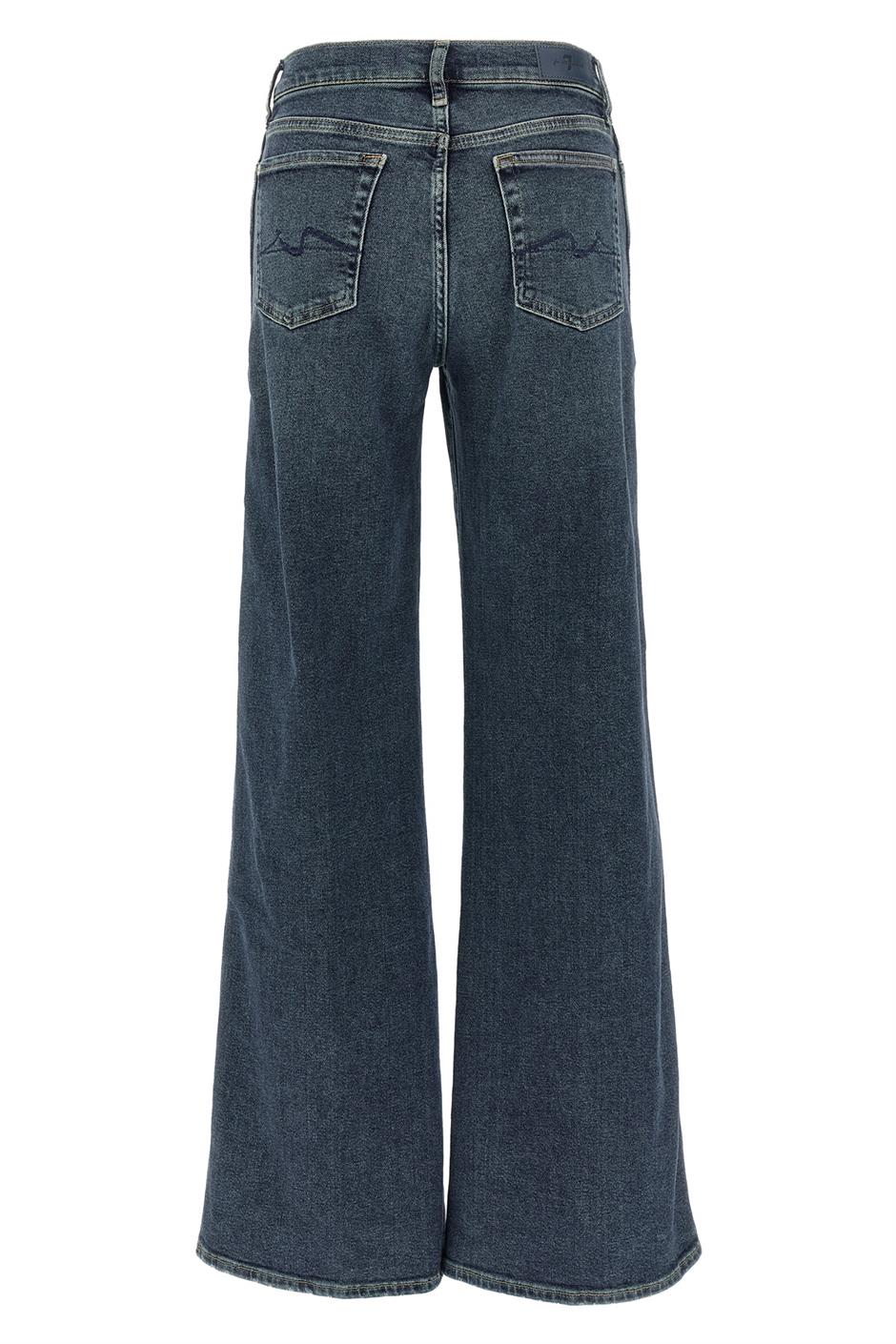 デニム・ジーパン 7 For All Mankind 'Lotta' jeans 7 For All Mankind Lotta Mid-Rise Stretch Wide-Leg Jeans
