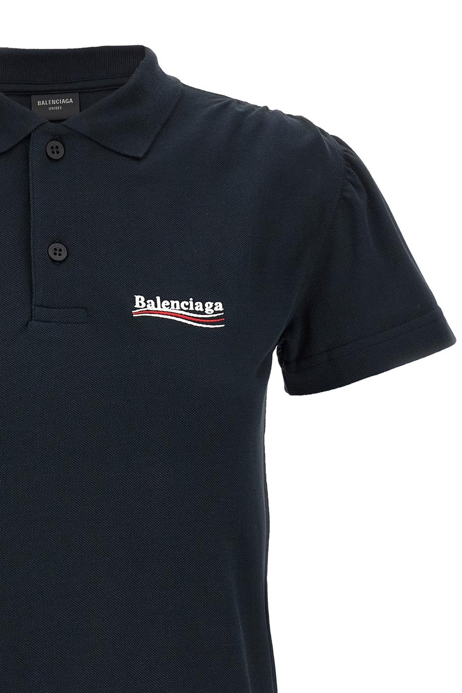 Balenciaga/バレンシアガ｜ロゴ エンブロイダリー ポロ シャツ