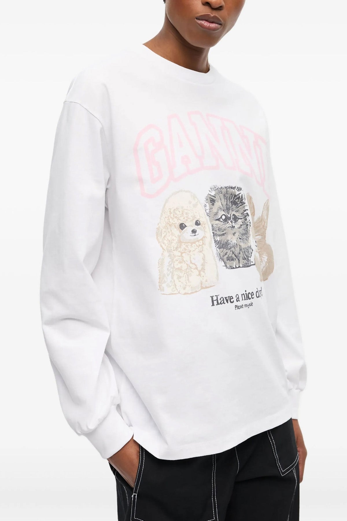 【GANNI】アニマルプリントTシャツ 関税・送料込み Ganni/ガニー｜'Animal Print' Tシャツ