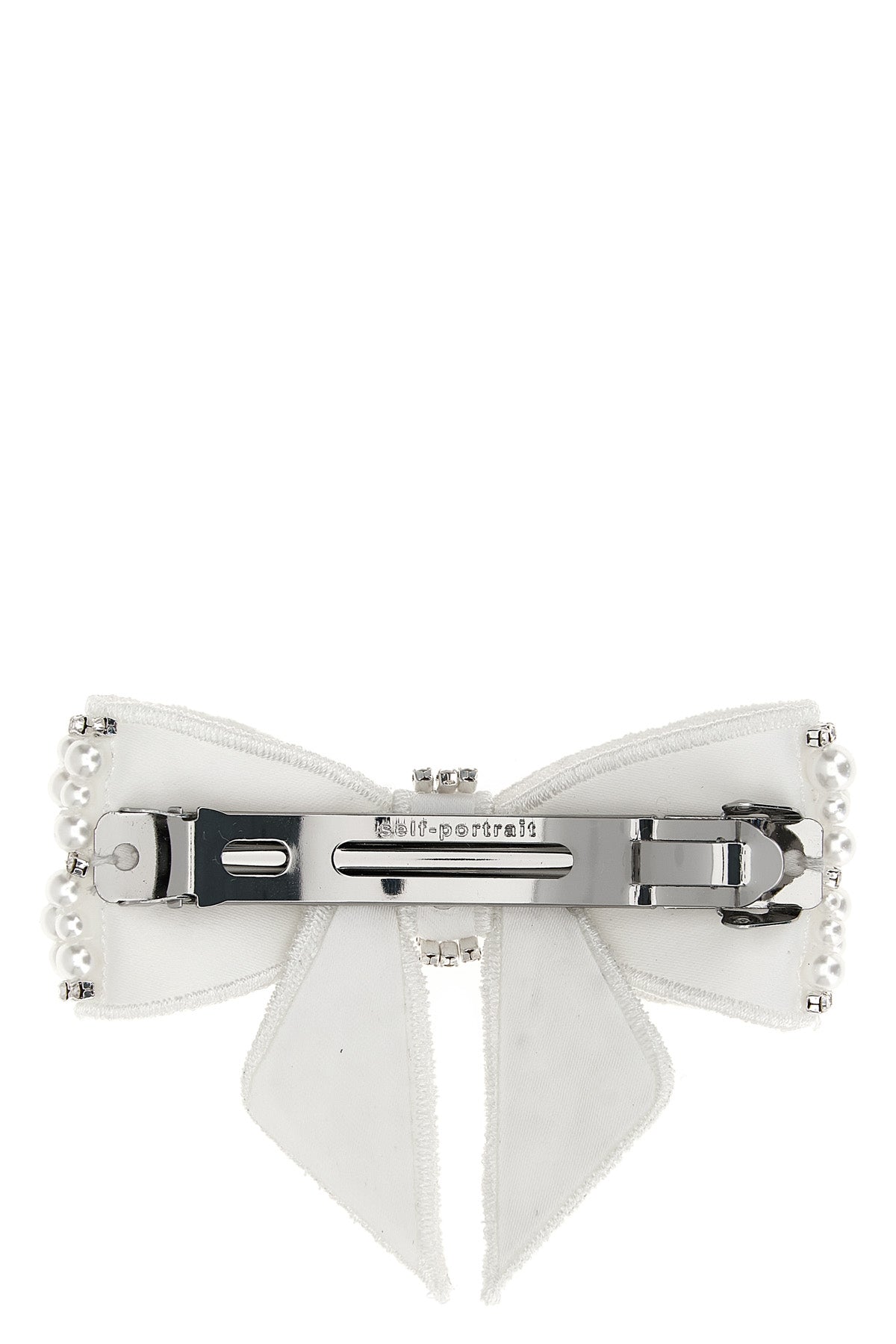 'Pearl Crystal Bow' クリップ