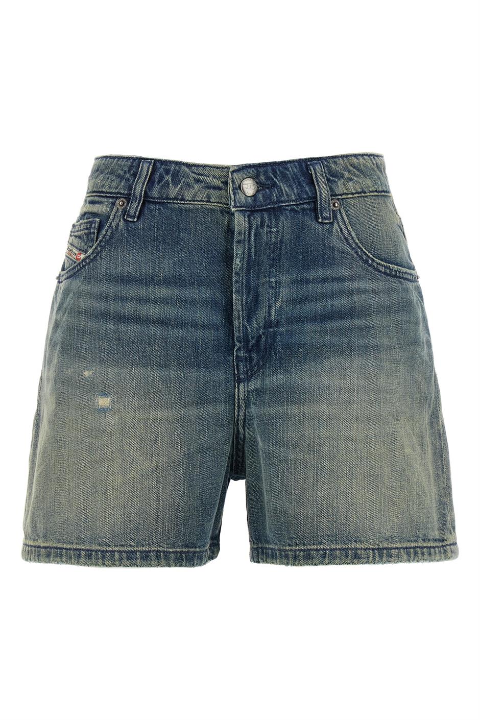 ショートパンツ DIESEL FW25 'De-Jiro' shorts (A190600DBEC 01) Women's Denim shorts | Blue | Diesel