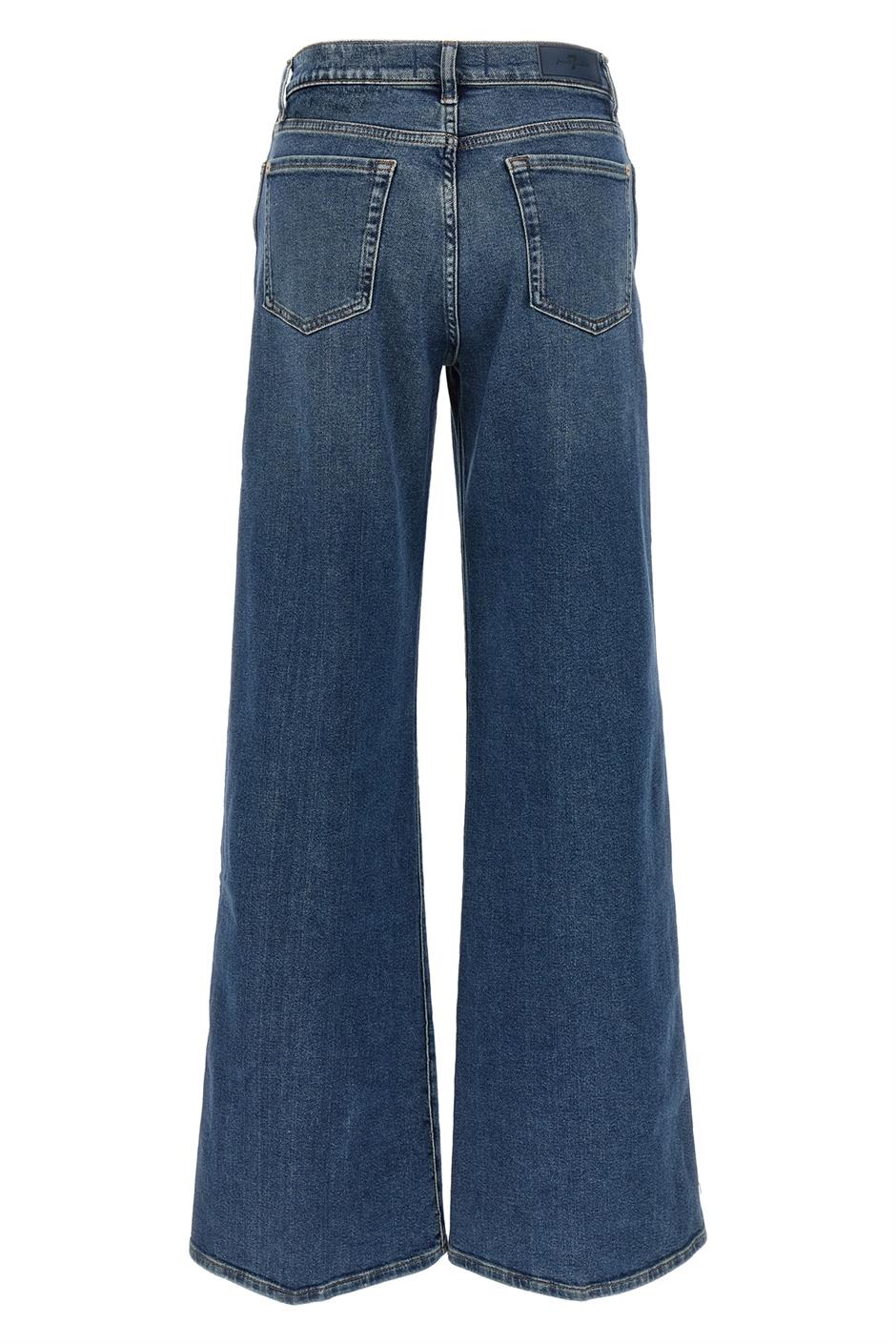 デニム・ジーパン 7 FOR ALL MANKIND 'Lotta' jeans Blue Tailored Lotta Rebel With Slash Pocket - Wide Leg Jeans | 7