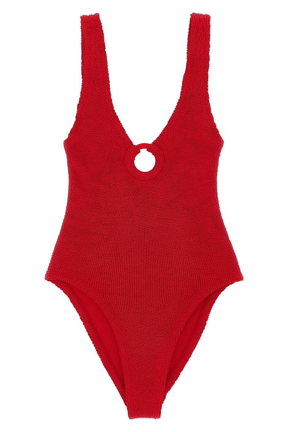 Hunza G PORTIASWIMCRINKLEBLACK 関税送料込 Hunza G./フンザジー