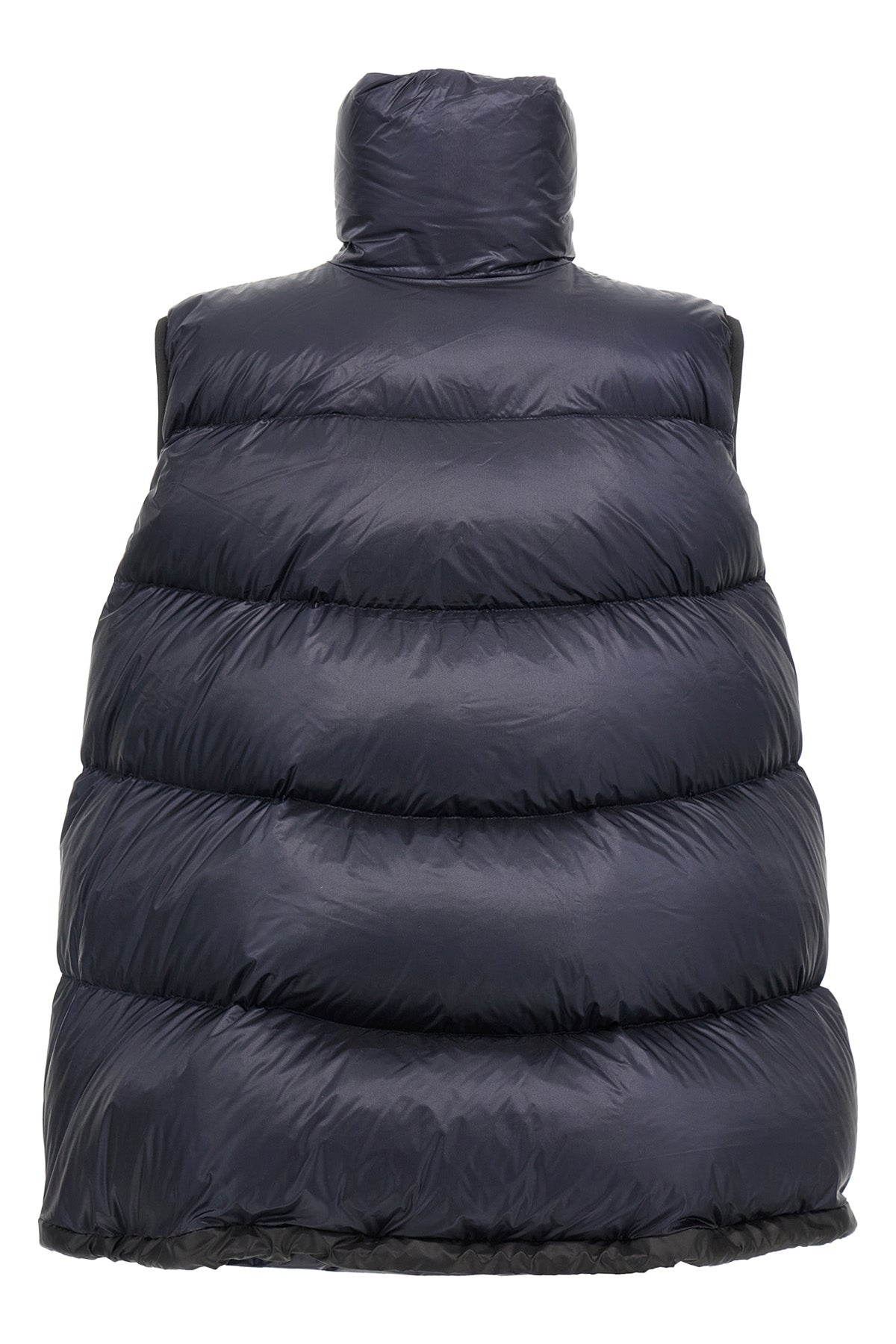 sacai Puffer Vest ブラック サイズ1 Asymmetric quilted down vest in black - Sacai | Mytheresa