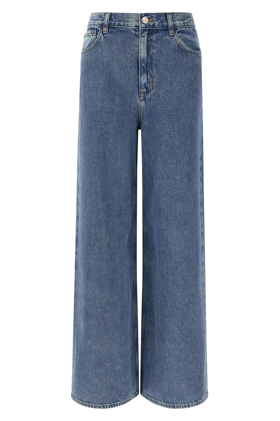 'High-Waisted Wide-Leg' ジーンズ