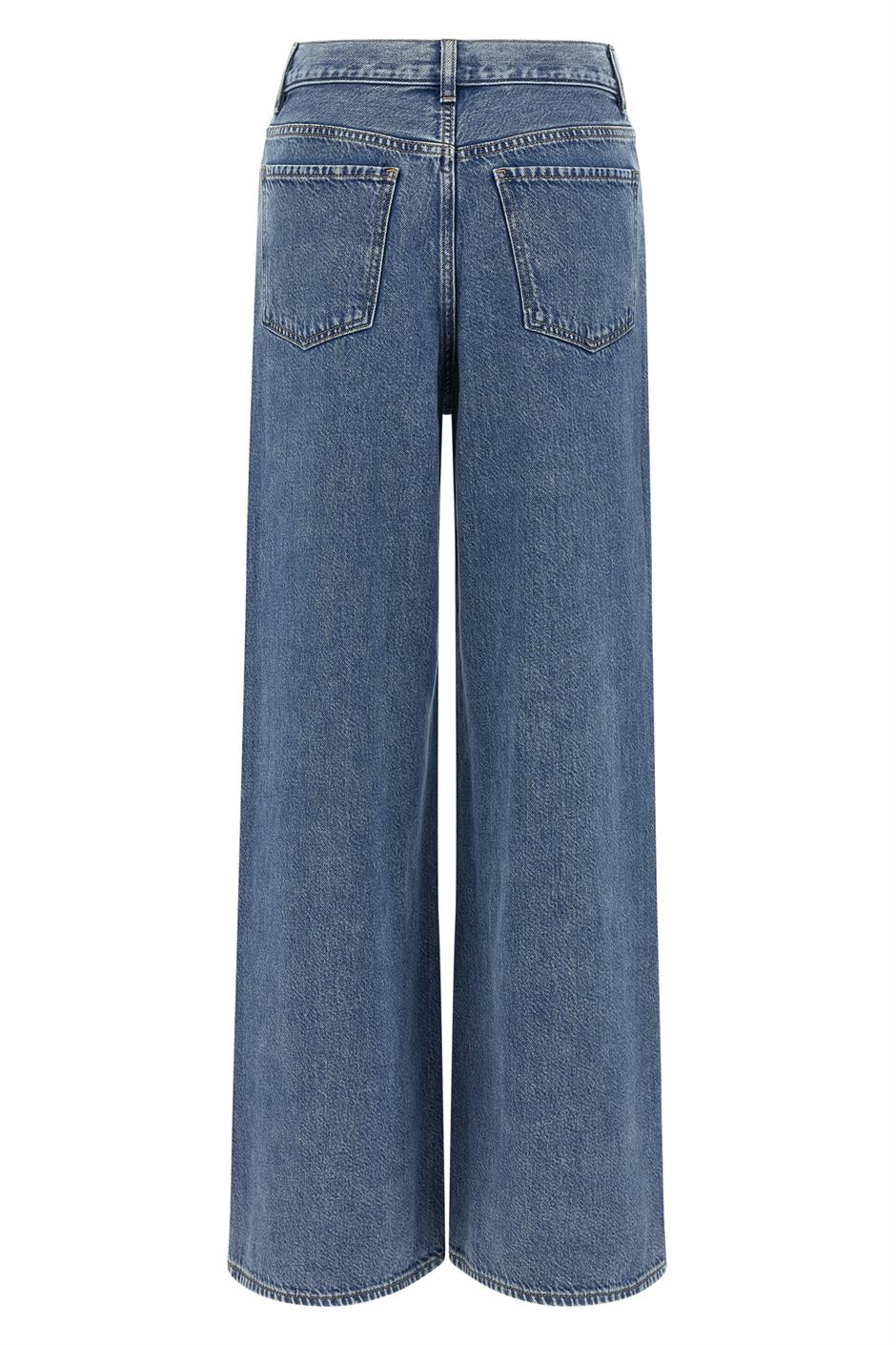 'High-Waisted Wide-Leg' ジーンズ
