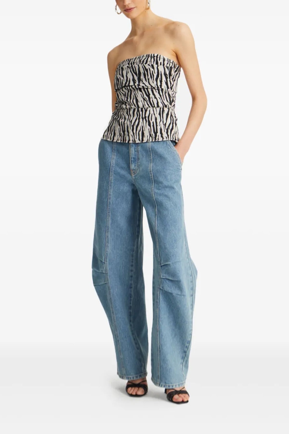 'Printed Denim' トップ