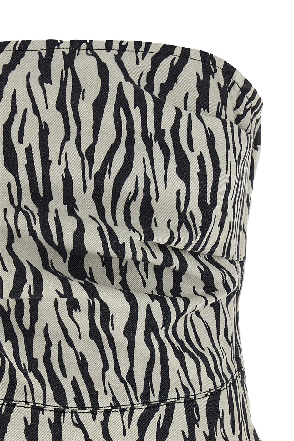 'Printed Denim' トップ