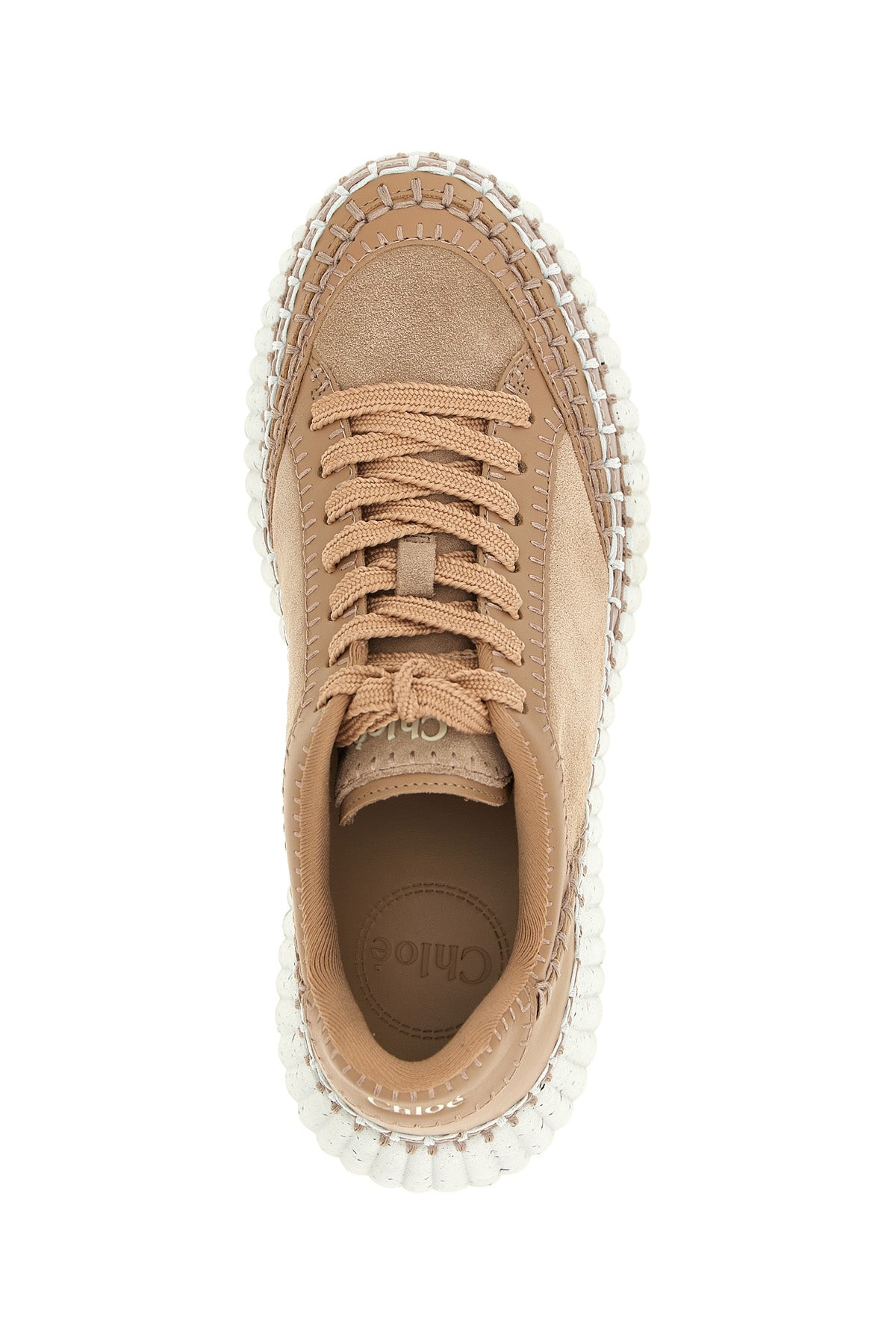 関税送料込*26AW Chloe Namaスニーカー Chloé Namaウェッジ スニーカー のピンク | Chloé JP