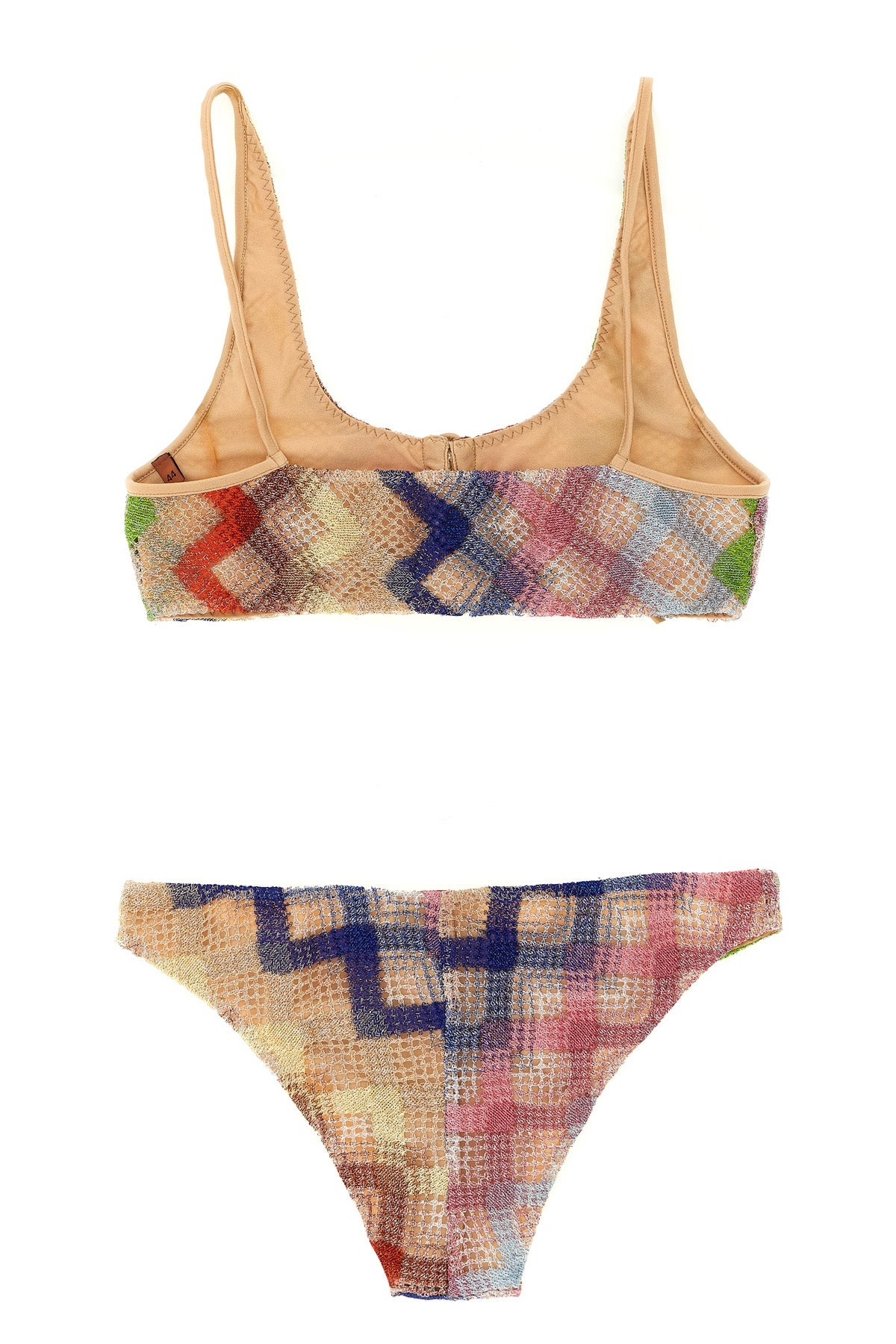 Missoni 水着 M Bikini in zigzag faded viscose blend with lurex