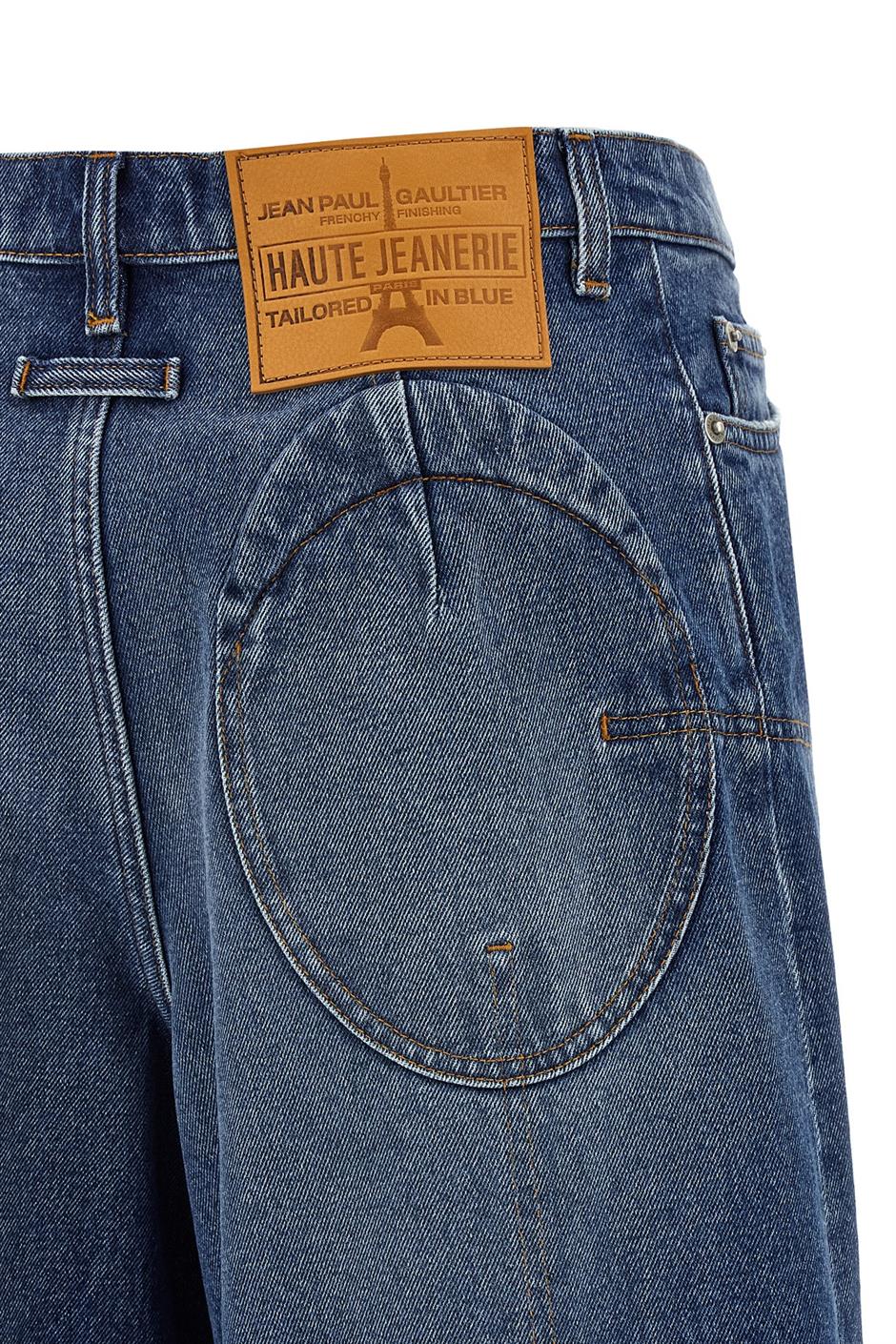 デニム・ジーパン JeanPaul GAULTIER SS25 Wide jeans (2534FJE179BD013 57) Jean Paul Gaultier - Loose Denim Jeans in Vintage Blue - 25