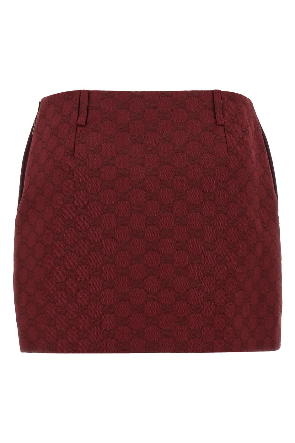 'GG Gucci Rosso Ancora' スカート