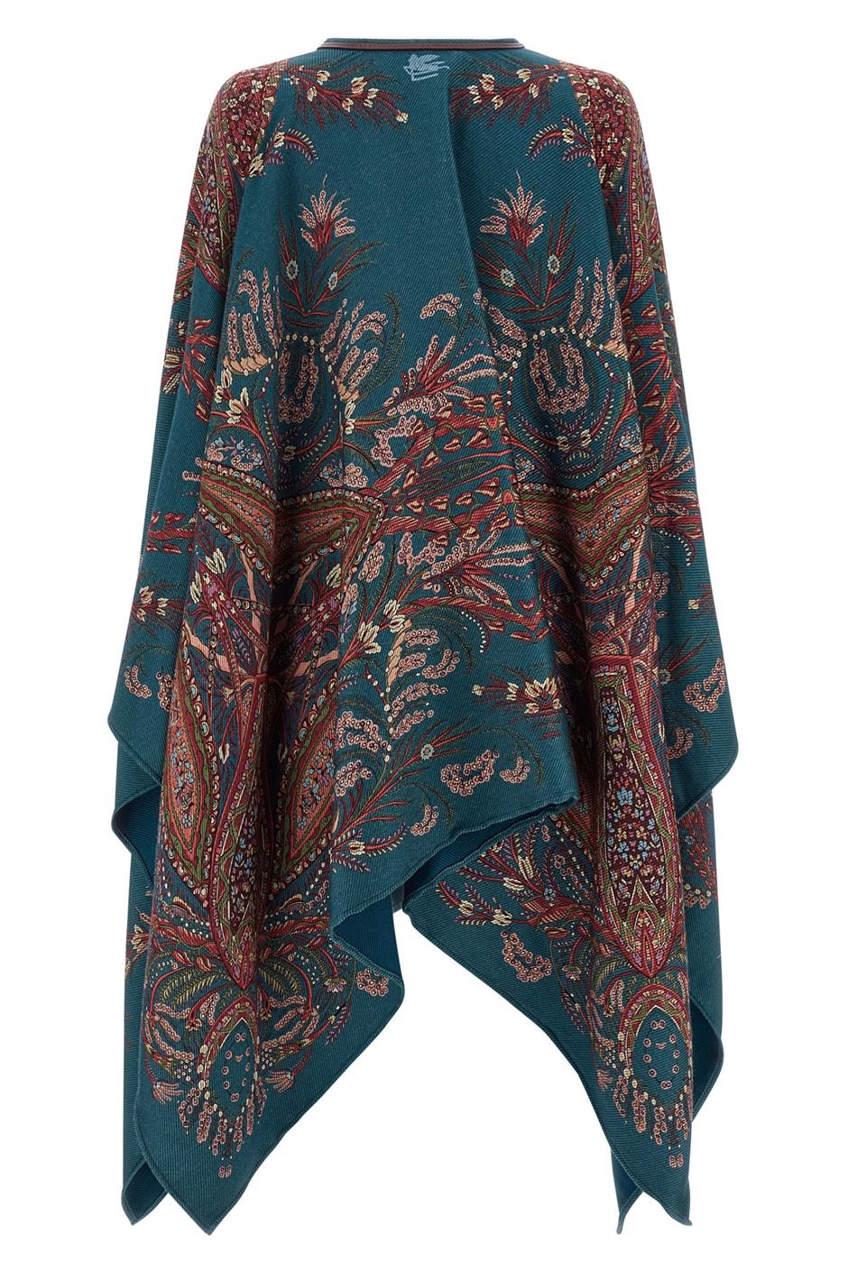 ETRO エトロ　ポンチョ　ケープ　コート　ダブルフェイス　イタリア製　ウール ETRO エトロ ポンチョ ケープ コート ダブルフェイス イタリア製