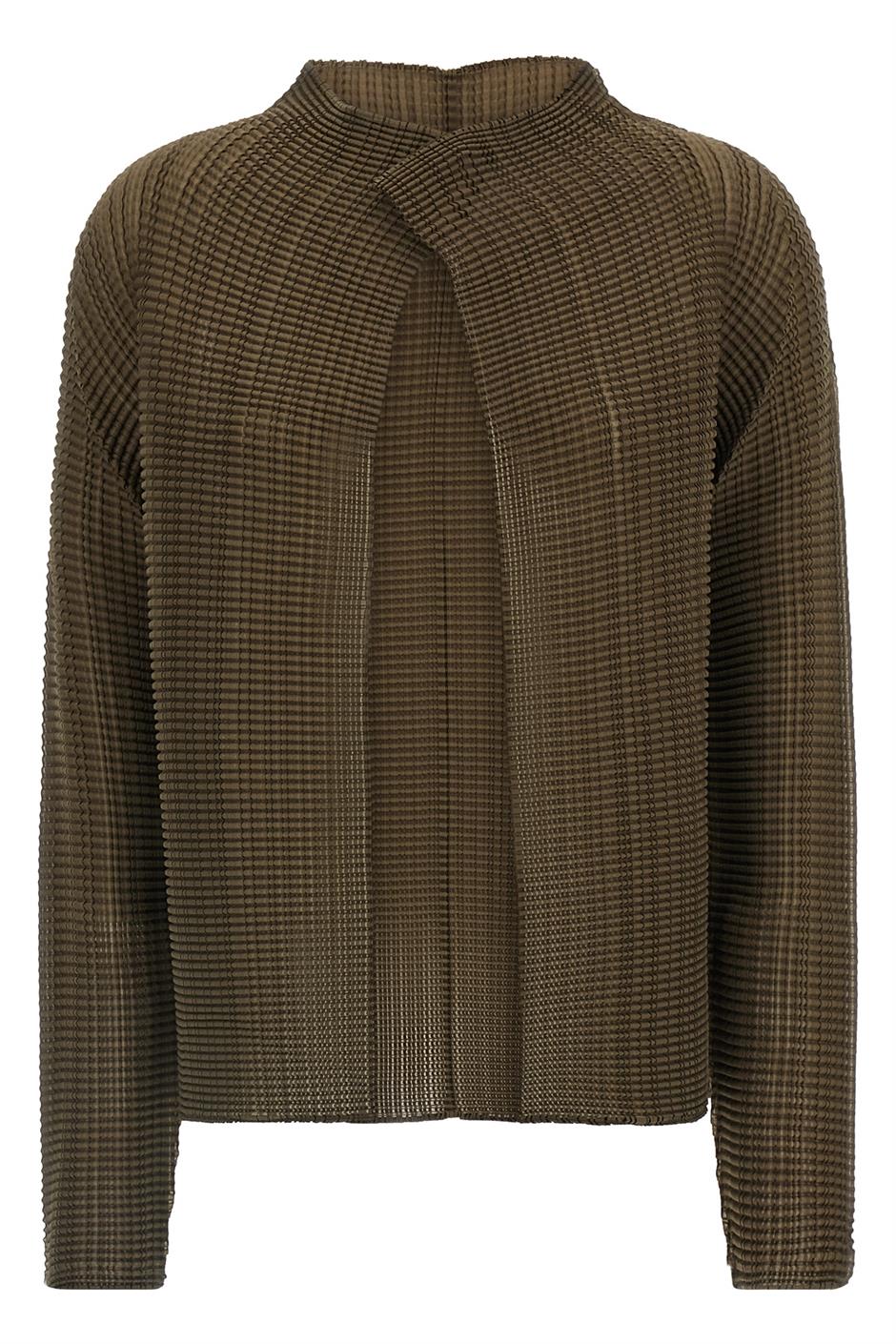 'Wooly Pleats-58' カーディガン
