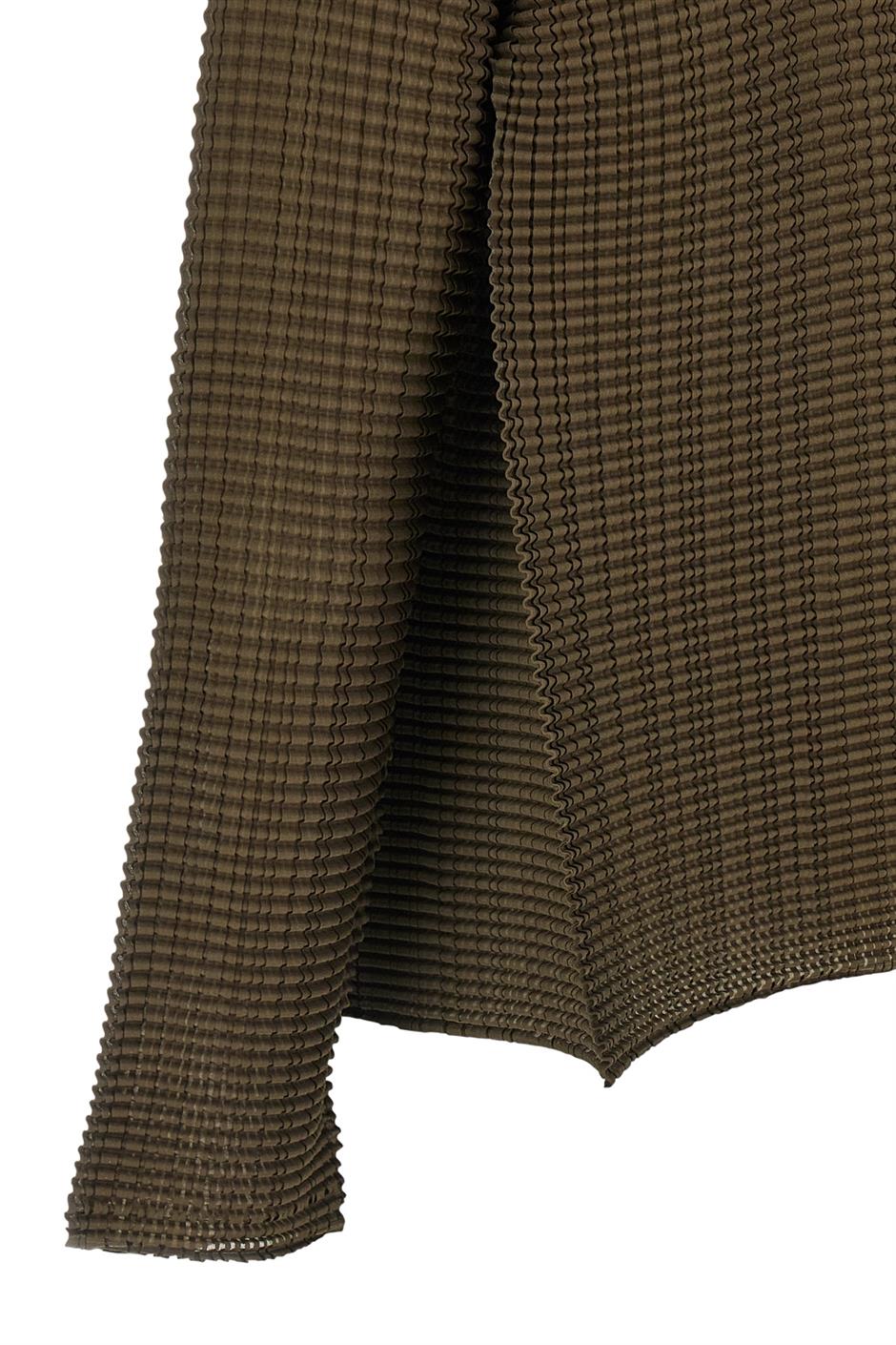 'Wooly Pleats-58' カーディガン