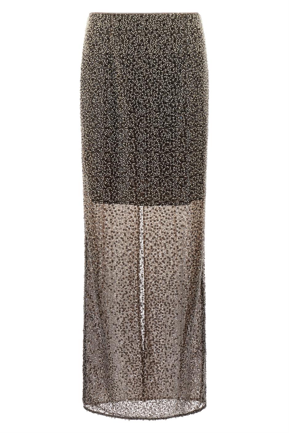 'Beaded Maxi' スカート