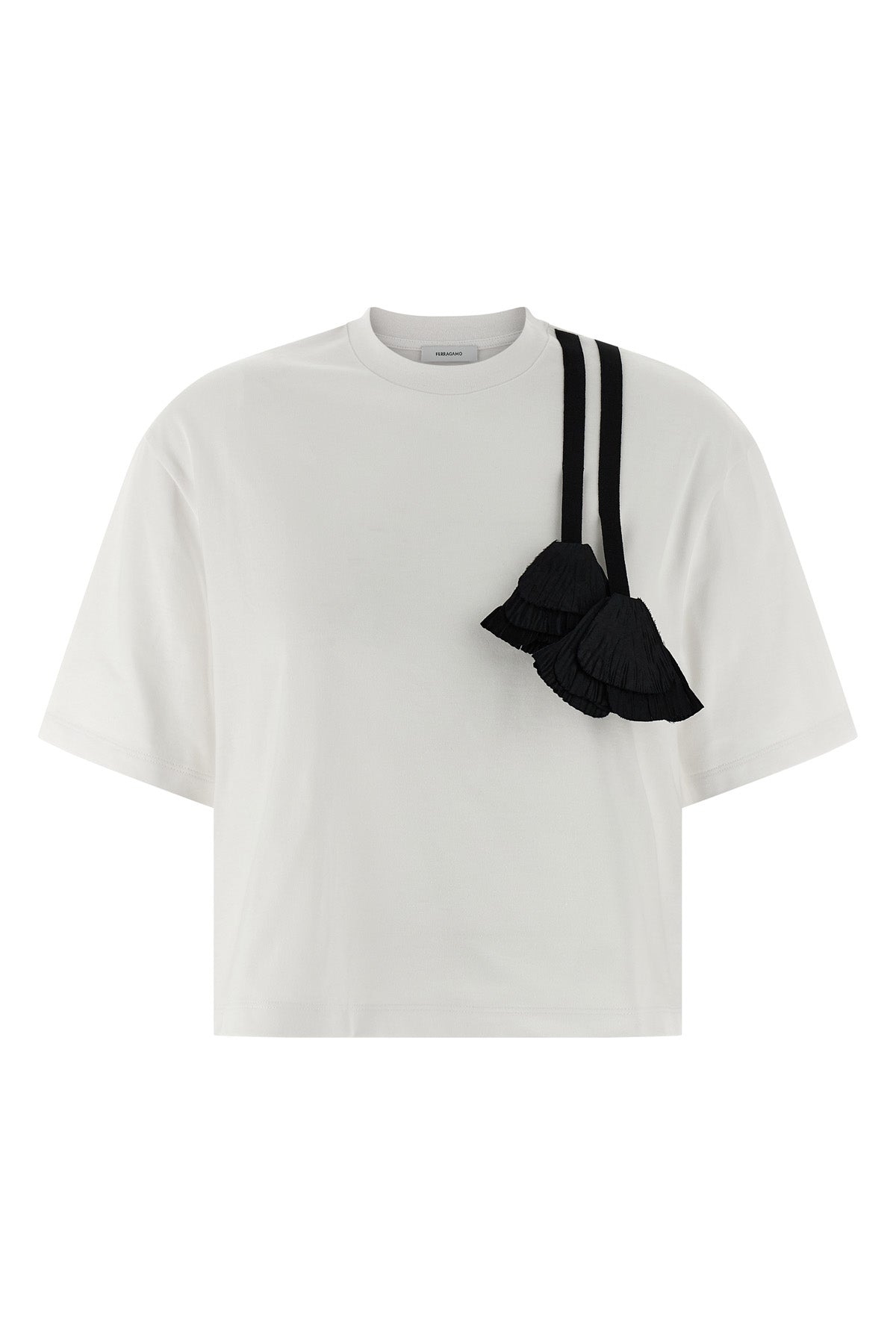 フローラル インサート Tシャツ