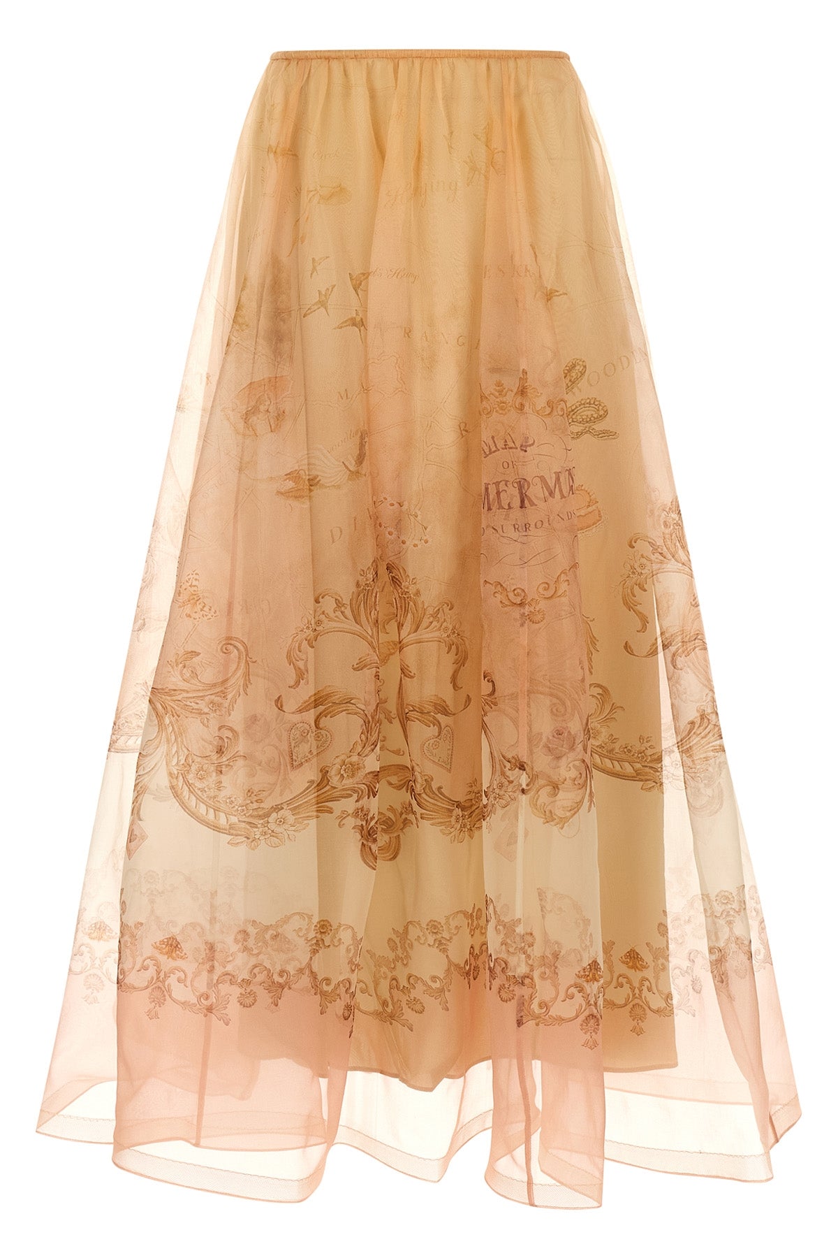 'Hypnotic Organza Maxi' スカート