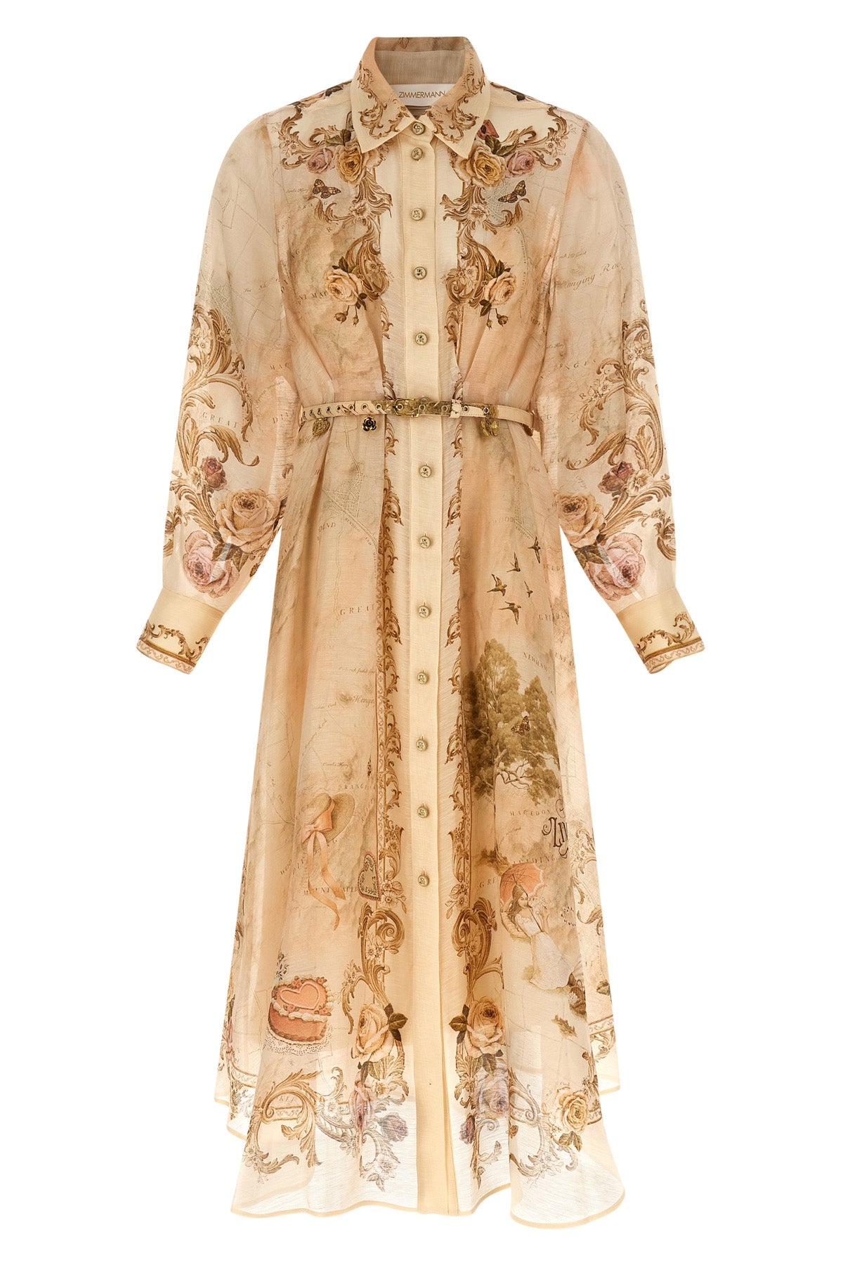 'Memento Buttoned Midi' ドレス