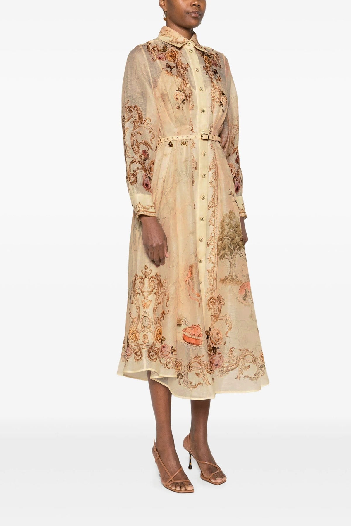 'Memento Buttoned Midi' ドレス