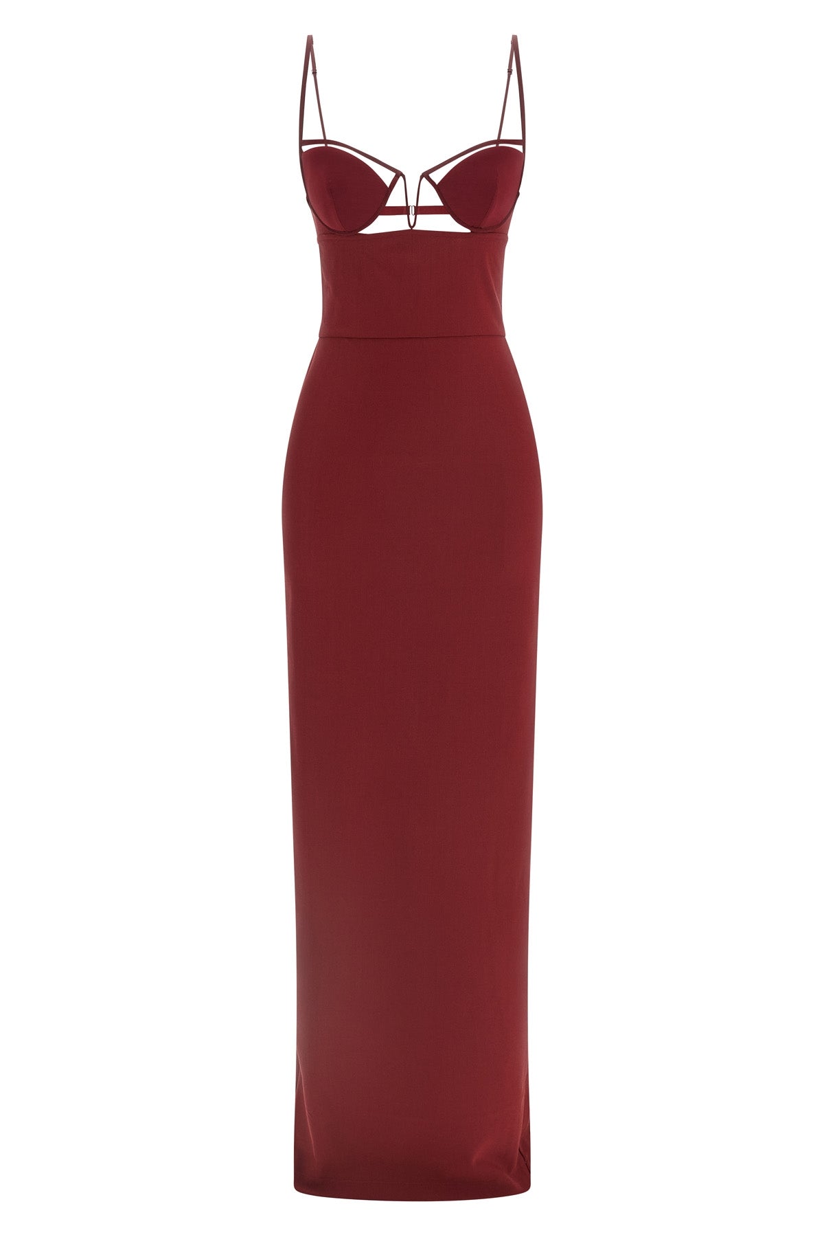 'V-Wire Bra Maxi' ドレス