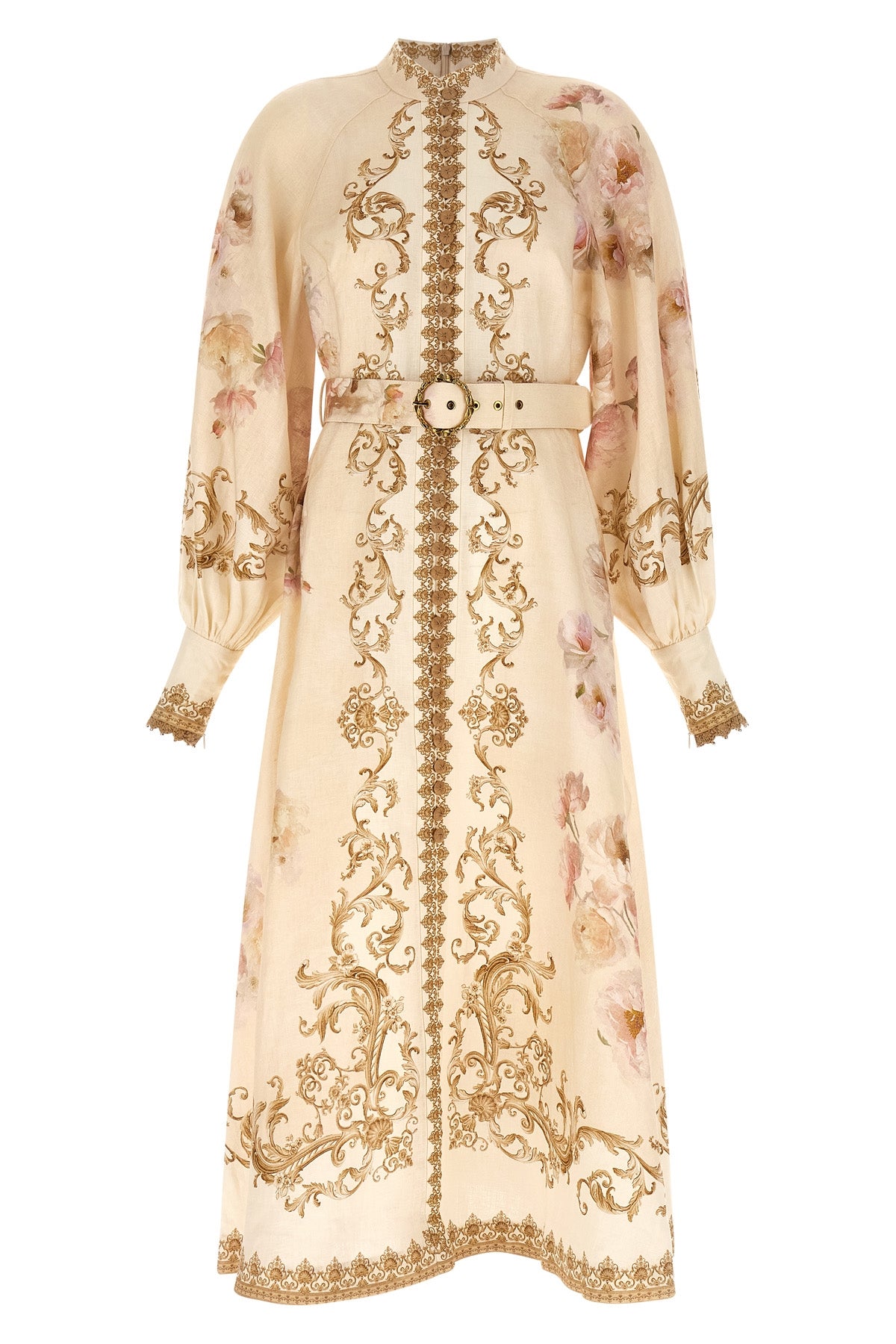 'Hypnotic Buttoned Midi' ドレス
