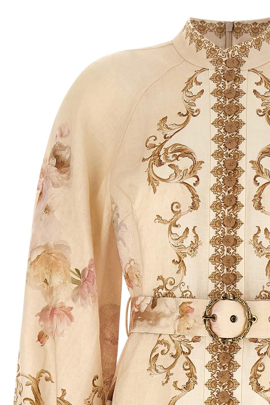 'Hypnotic Buttoned Midi' ドレス
