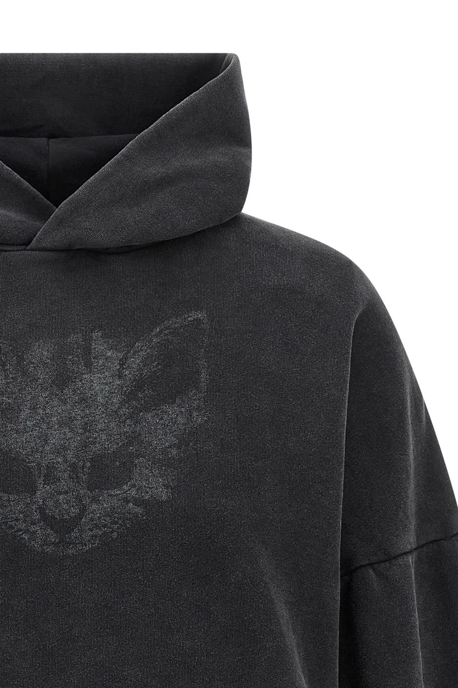 'Cropped Hoodie' スウェットシャツ