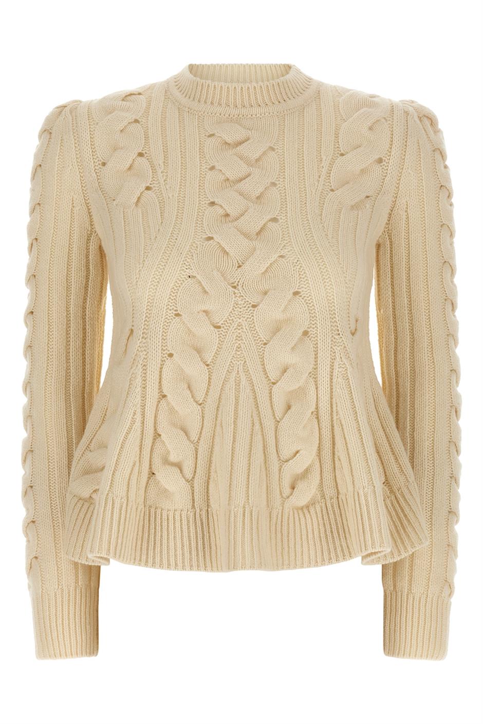 'Peplum Cable' セーター
