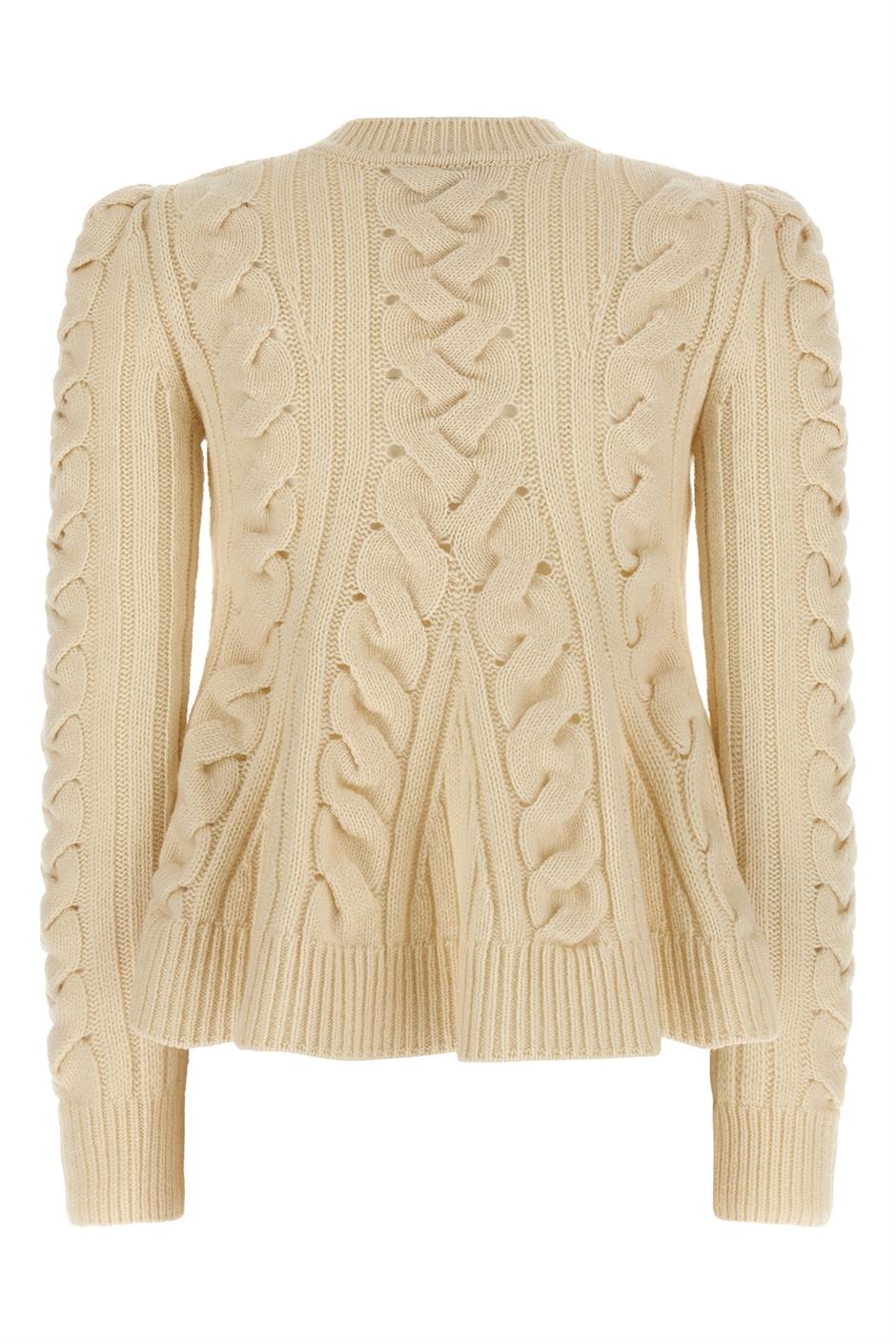 'Peplum Cable' セーター