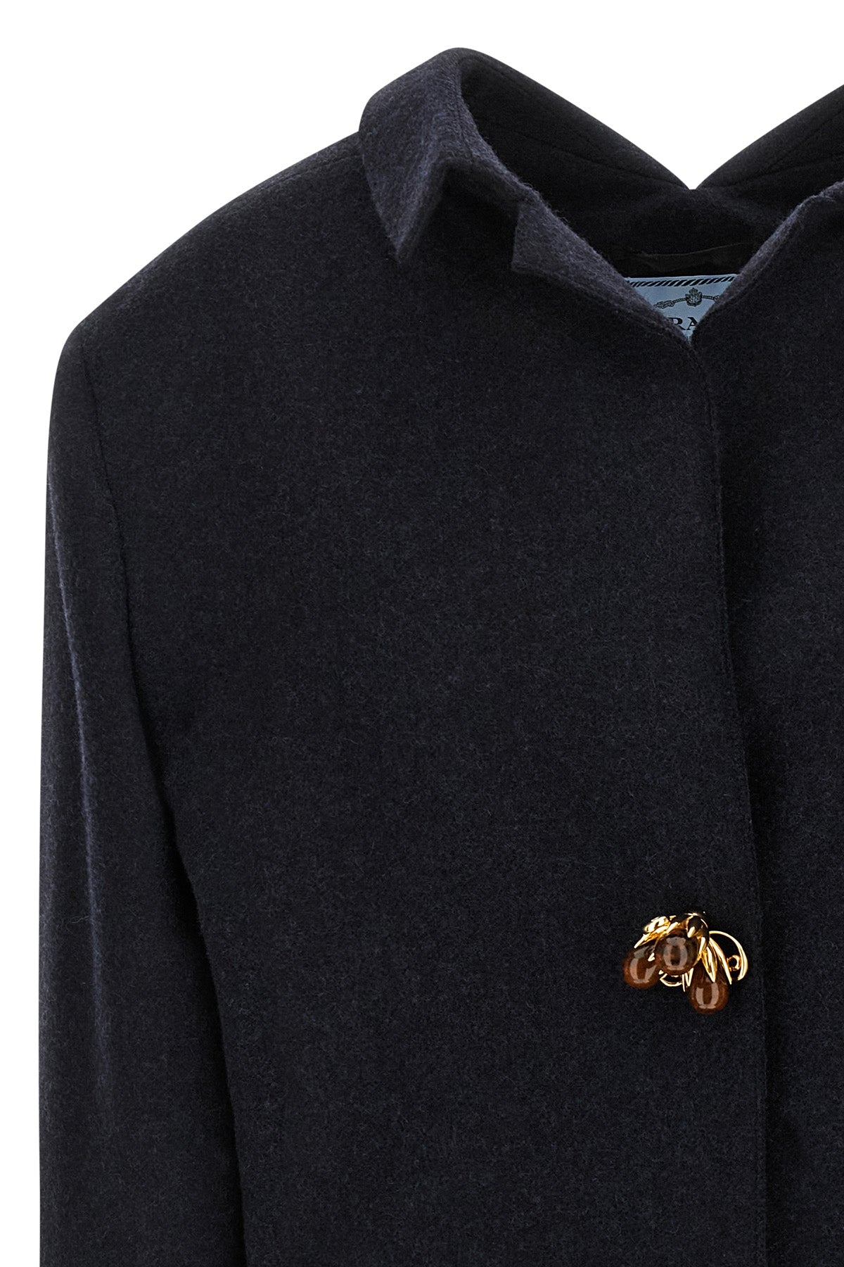 PRADA プラダ　ウールコート PRADA（プラダ）ステンカラーコート グレー サイズ:44(S位