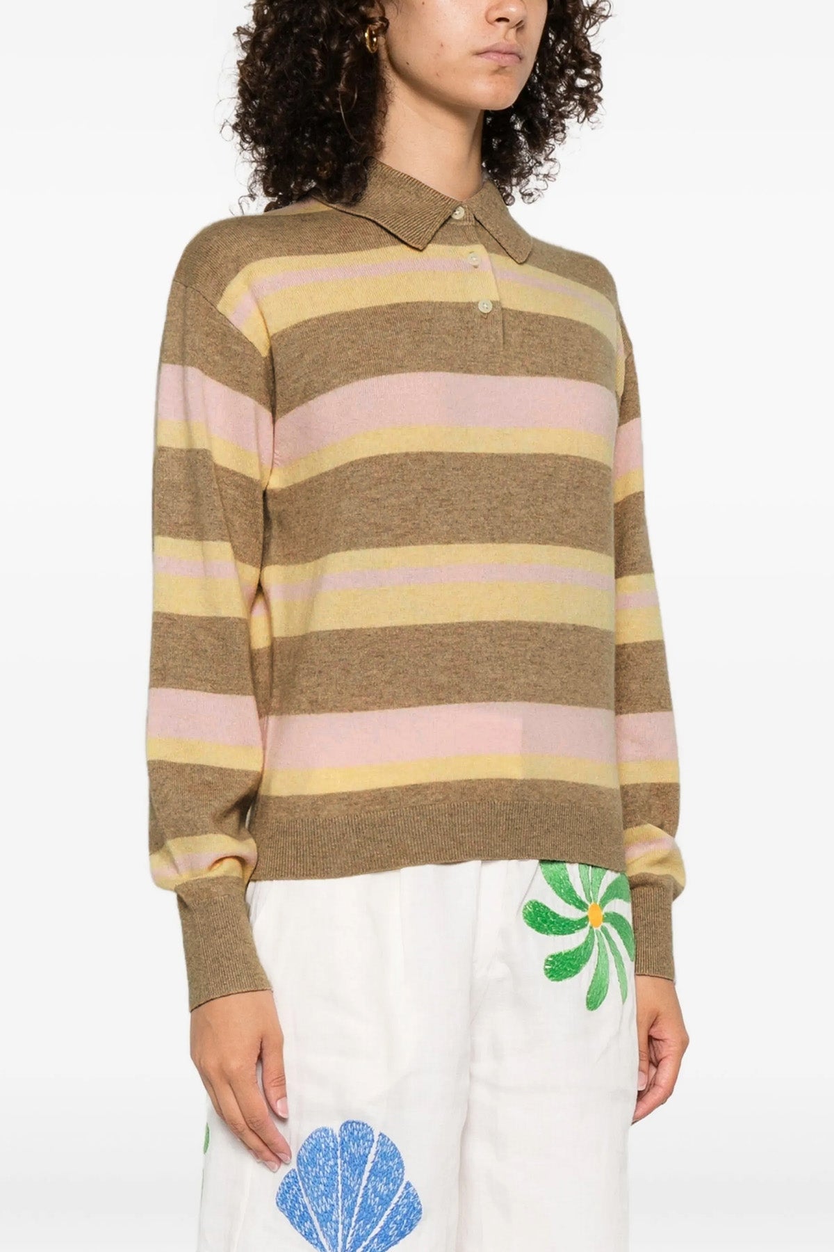 'Collegiate Stripe' ポロ シャツ