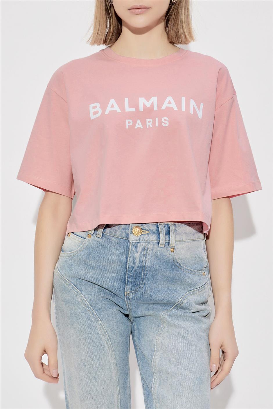 ロゴ クロップ Tシャツ