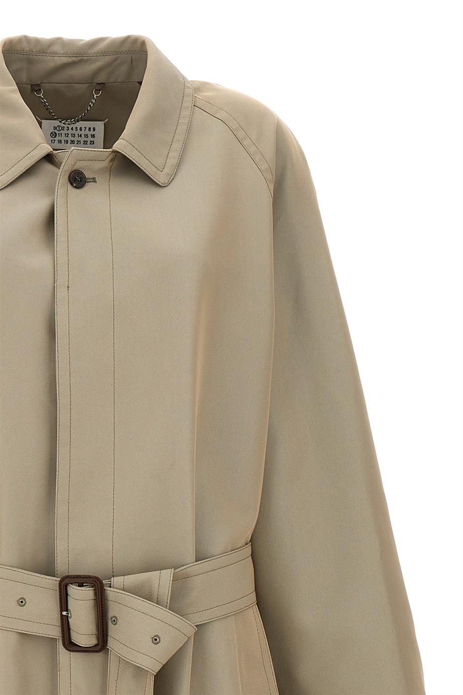 ロング シングルブレスト トレンチ