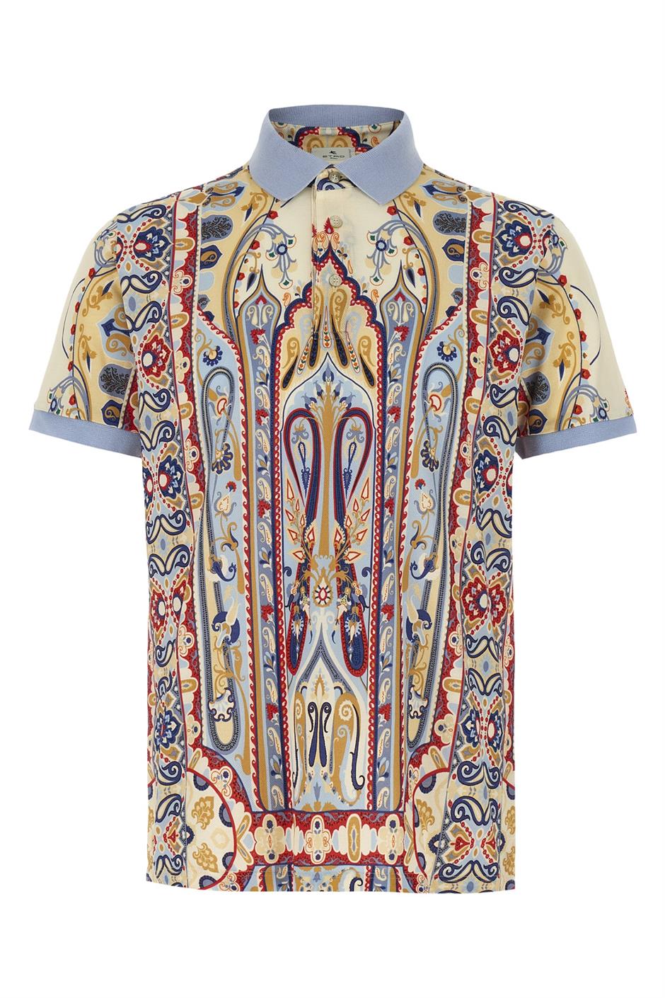 Etro/エトロ|フローラル ペイズリー ポロ シャツ Etro/エトロ|フローラル ペイズリー ポロ シャツ