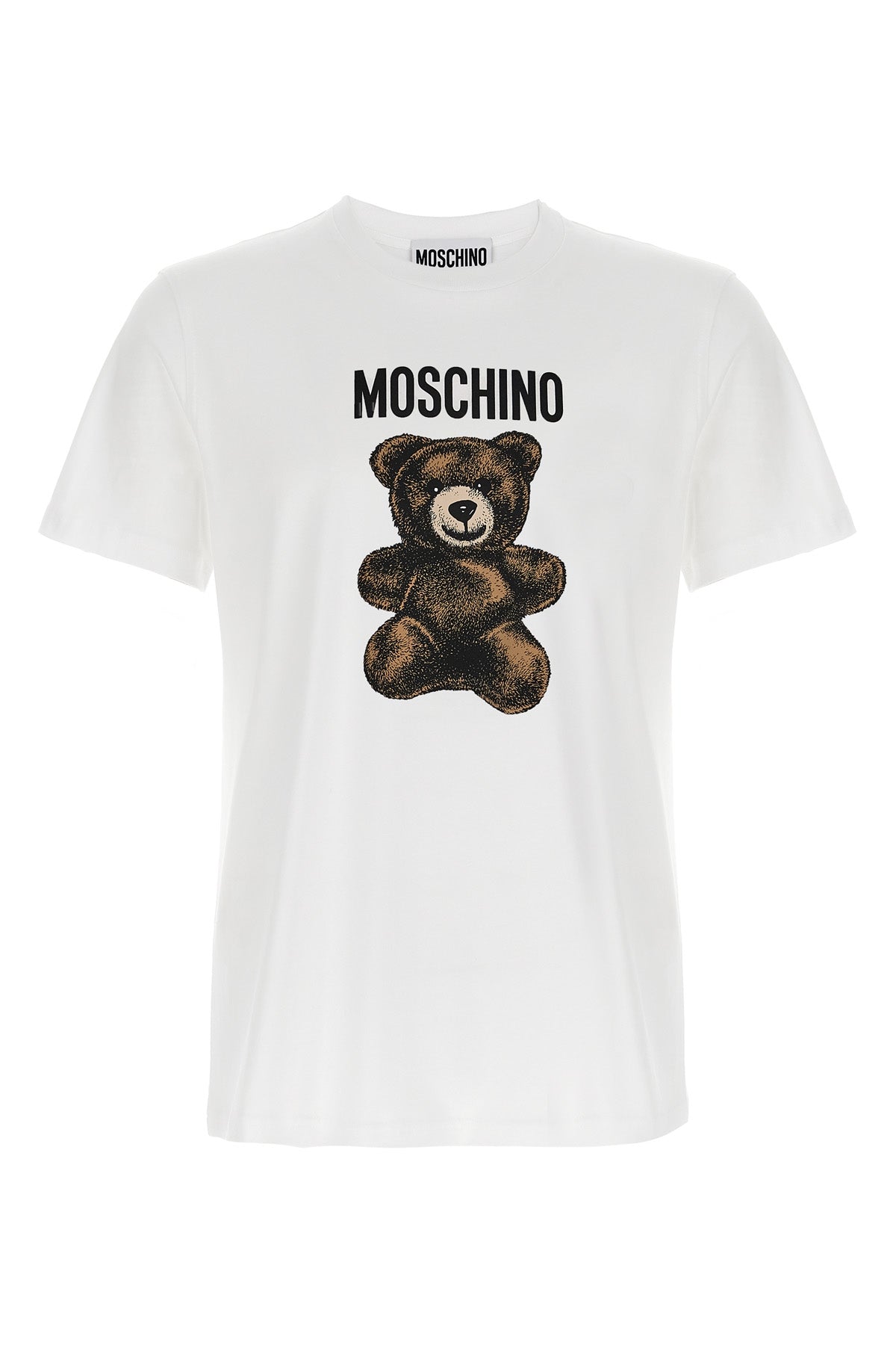 MOSCHINO★テディベアプリントマキシTシャツ ホワイト★送関込 Oversized T-shirt Maxi Teddy Bear | Moschino