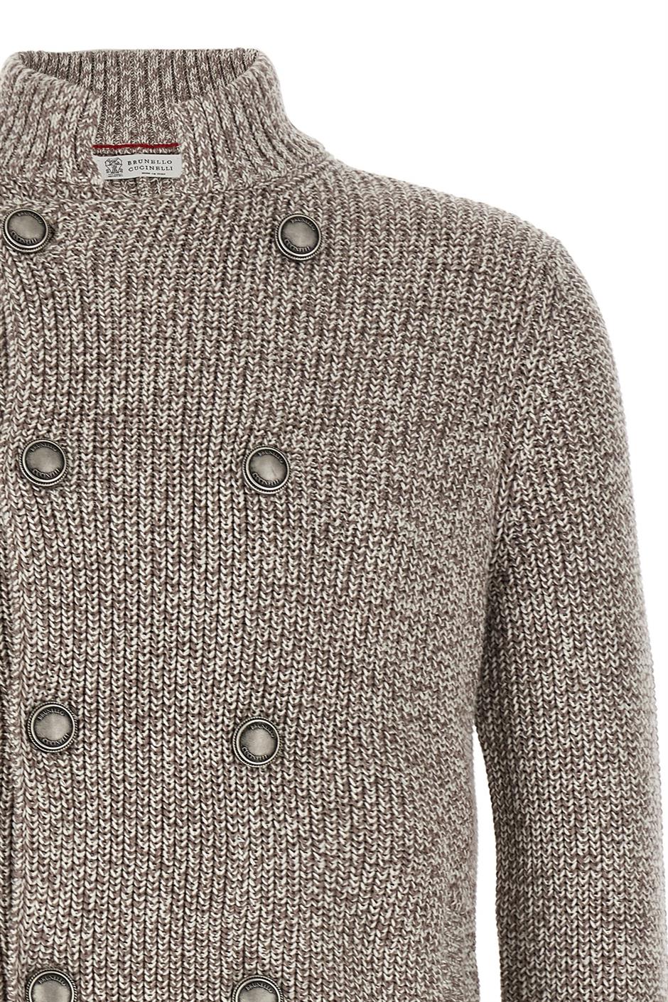 ダブルブレステッド カーディガン