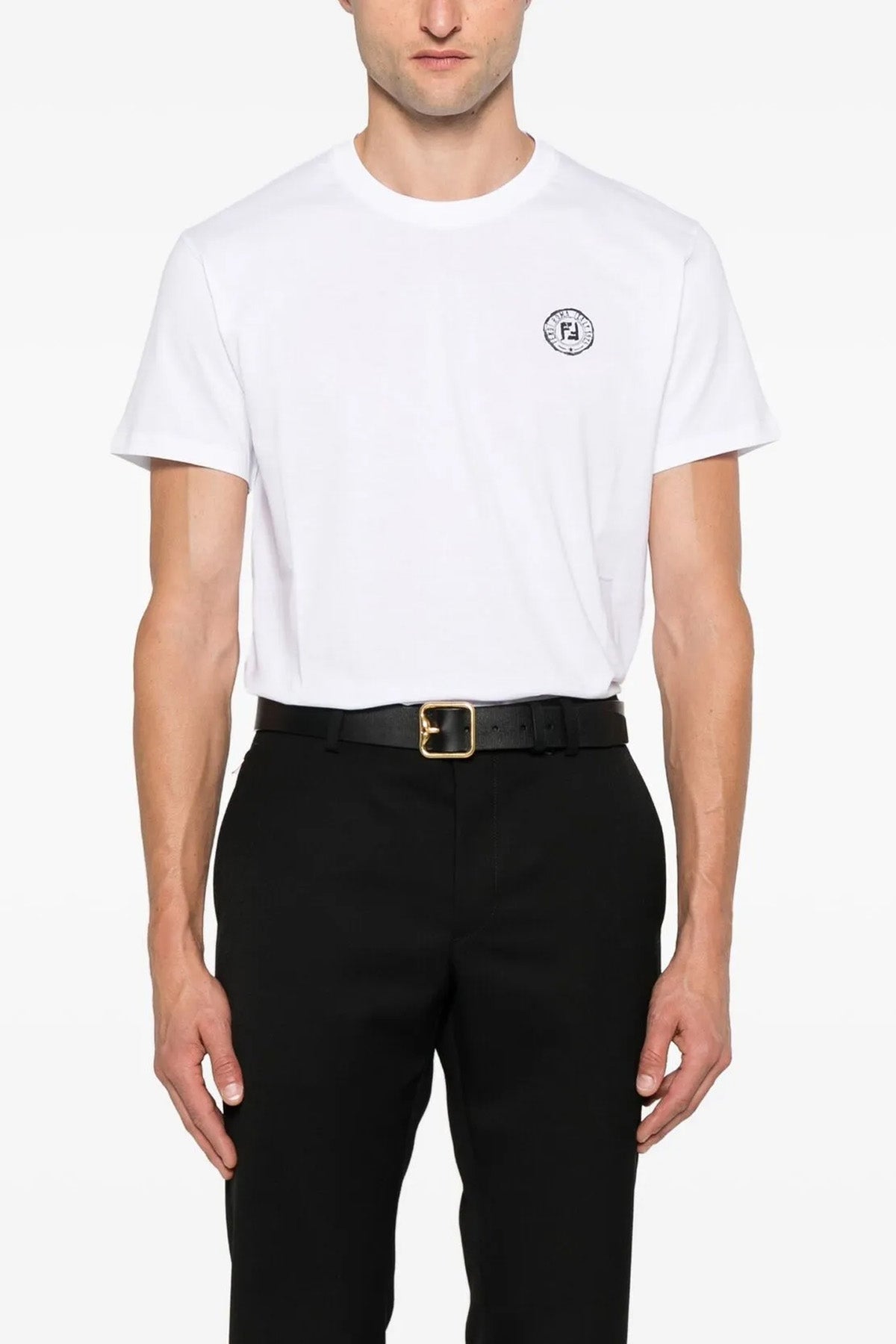 FENDI 25SS フェンディ ポストカード モチーフ コットン Tシャツ FENDI 25SS フェンディ ポストカード モチーフ コットン Tシャツ
